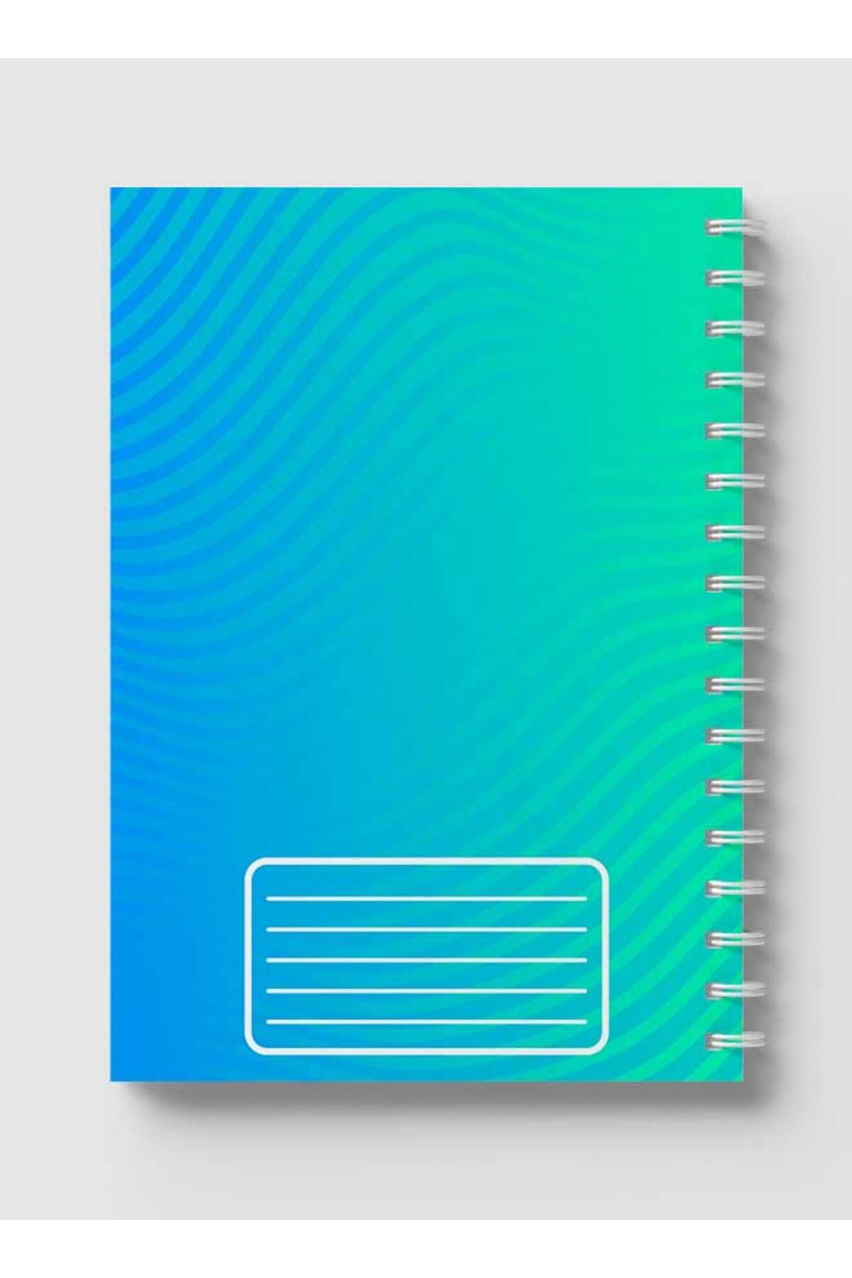LOWHA-Spiral Notebook with Front and Back Hard Covers Featuring Abstract Design 5