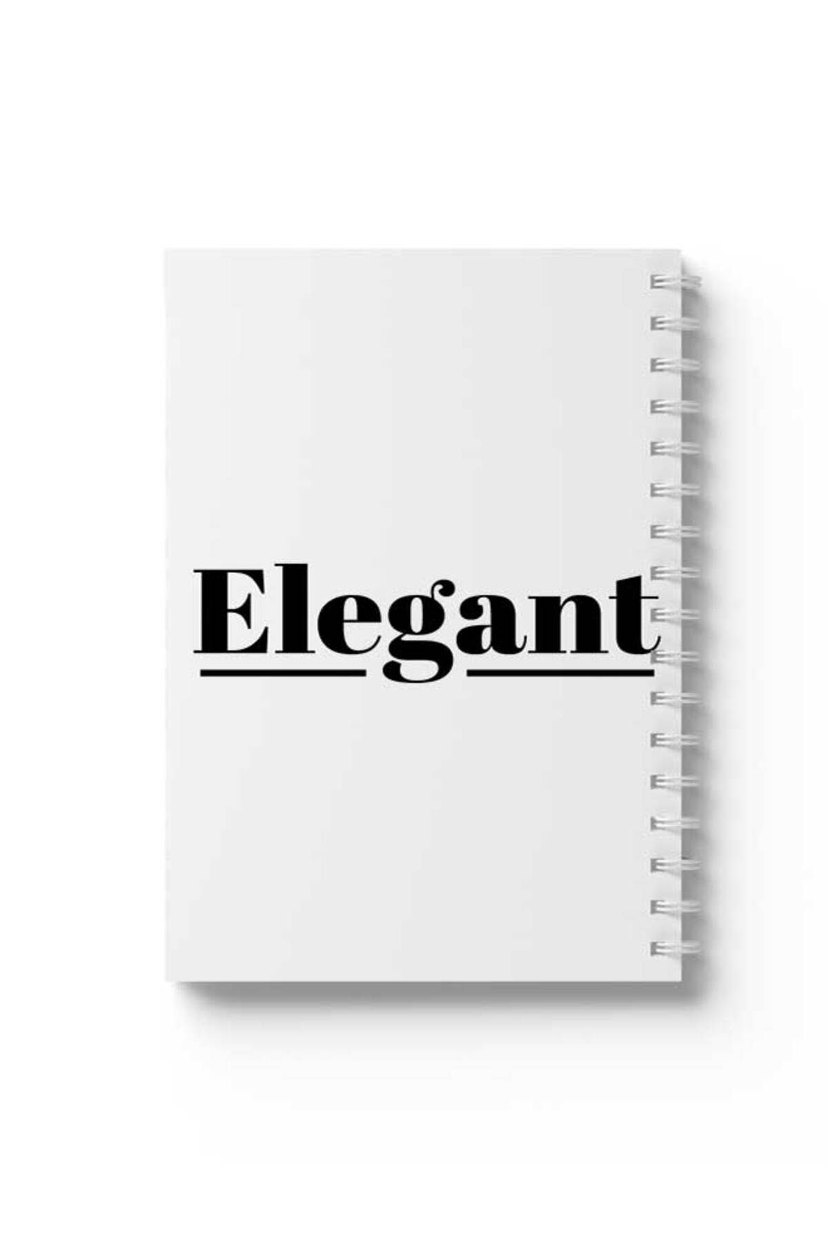 LOWHA-Spiral Notebook with Front and Back Hard Covers Featuring Elegant Design 1