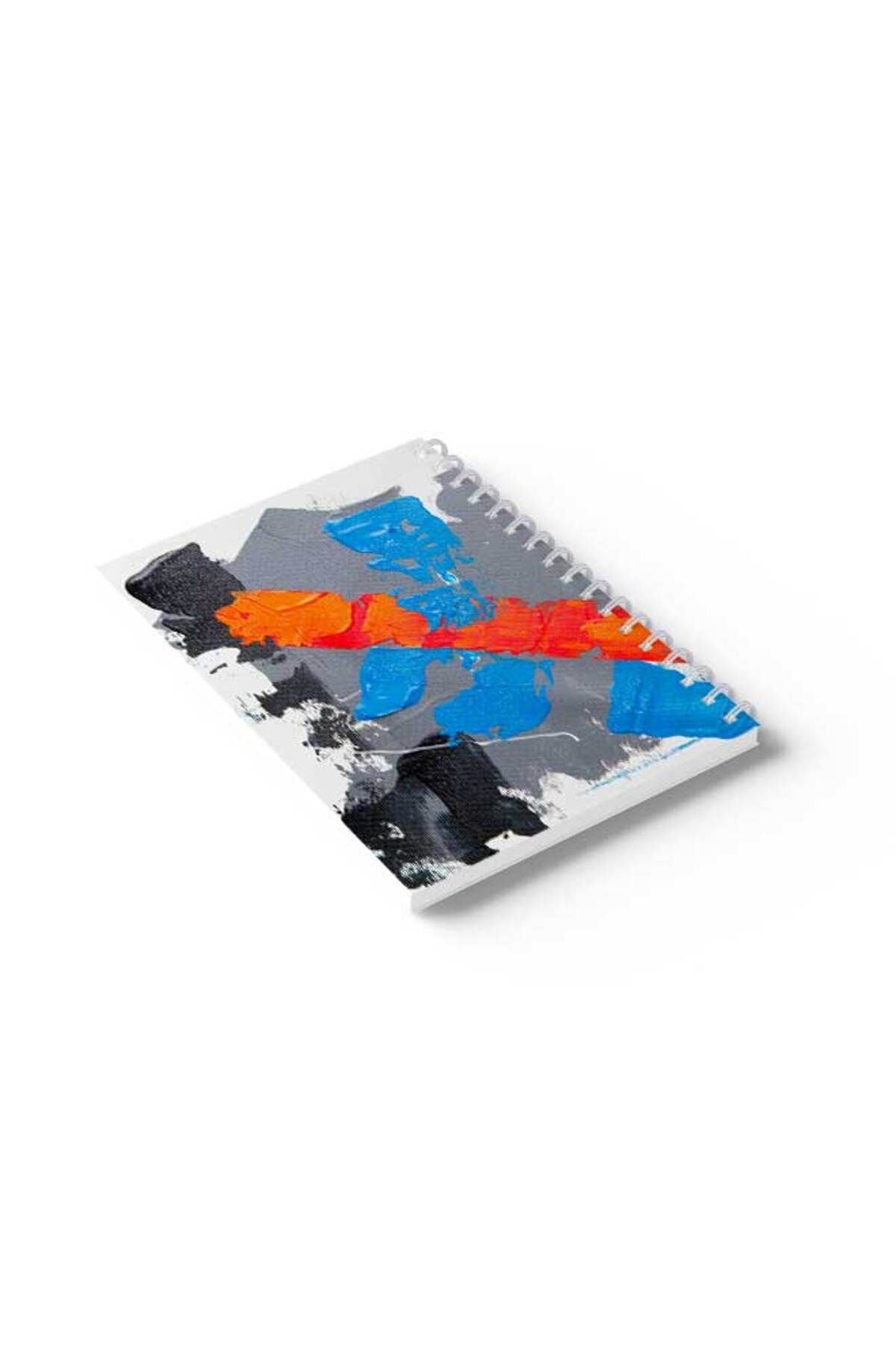 LOWHA-Spiral Notebook with Front and Back Hard Covers Featuring Colour Spot Design 6
