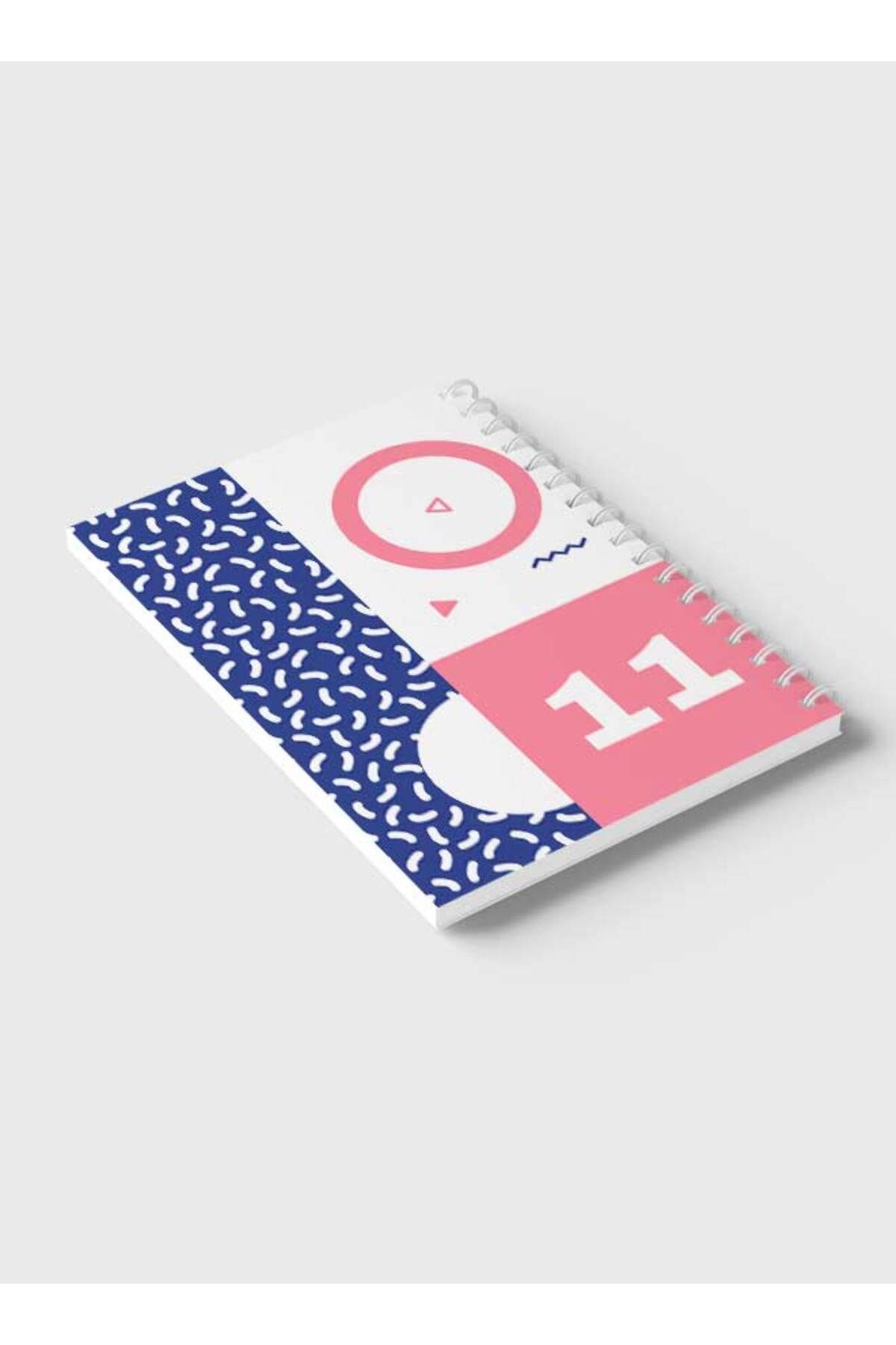 LOWHA-Spiral Notebook with Front and Back Hard Covers Featuring Modern Mix Shapes Design 6