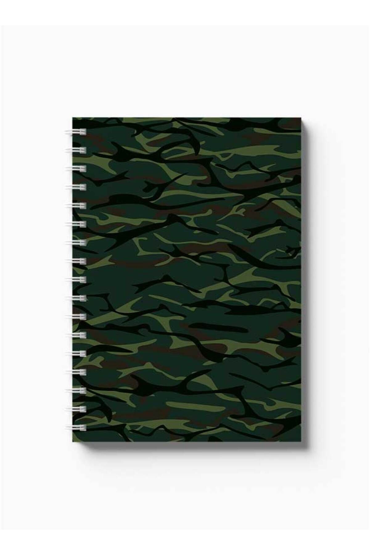 LOWHA-Spiral Notebook with Front and Back Hard Covers Featuring Shapes Design 5