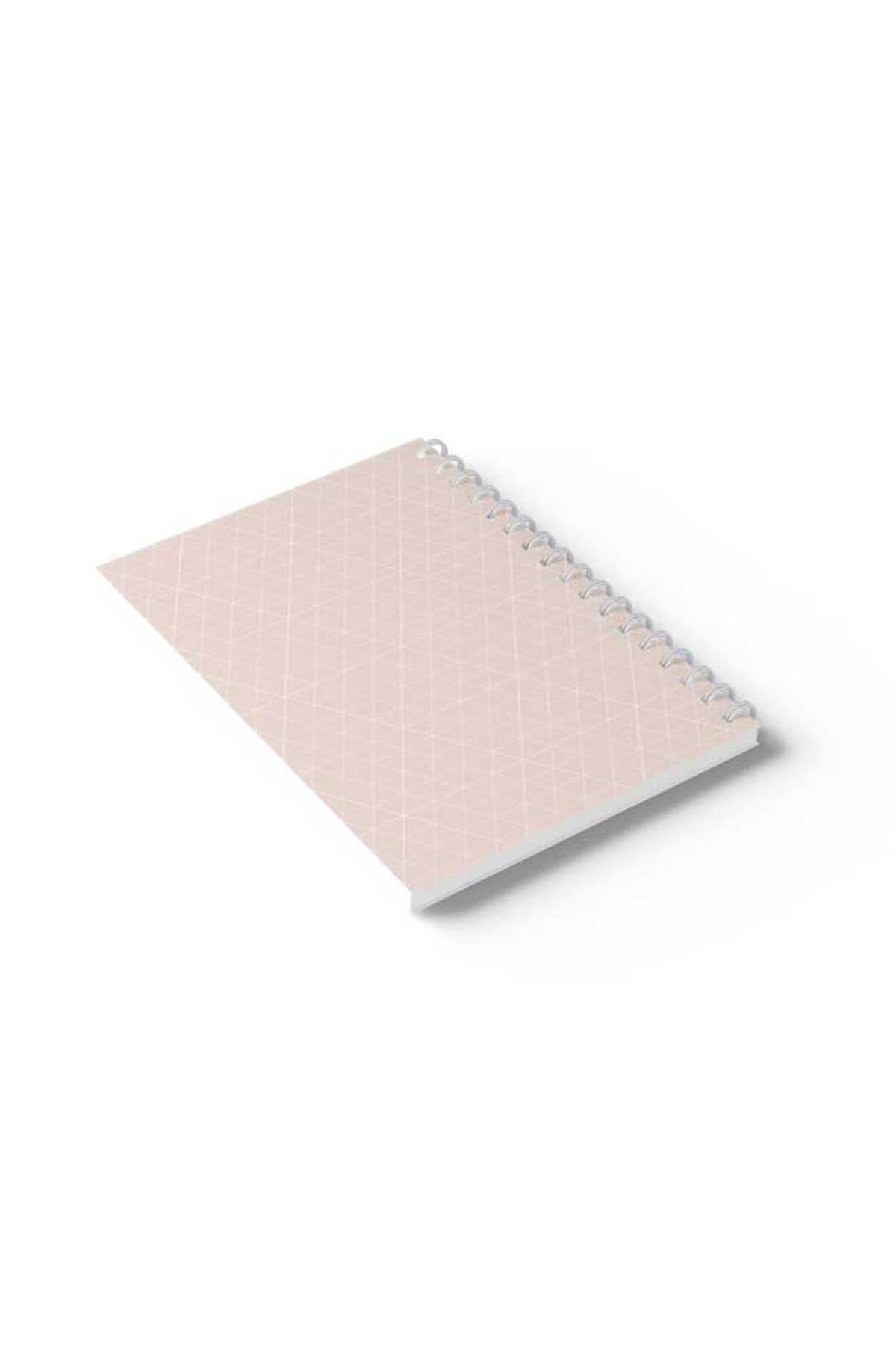 LOWHA-Spiral Notebook with Front and Back Hard Covers Featuring Triangles Design 6