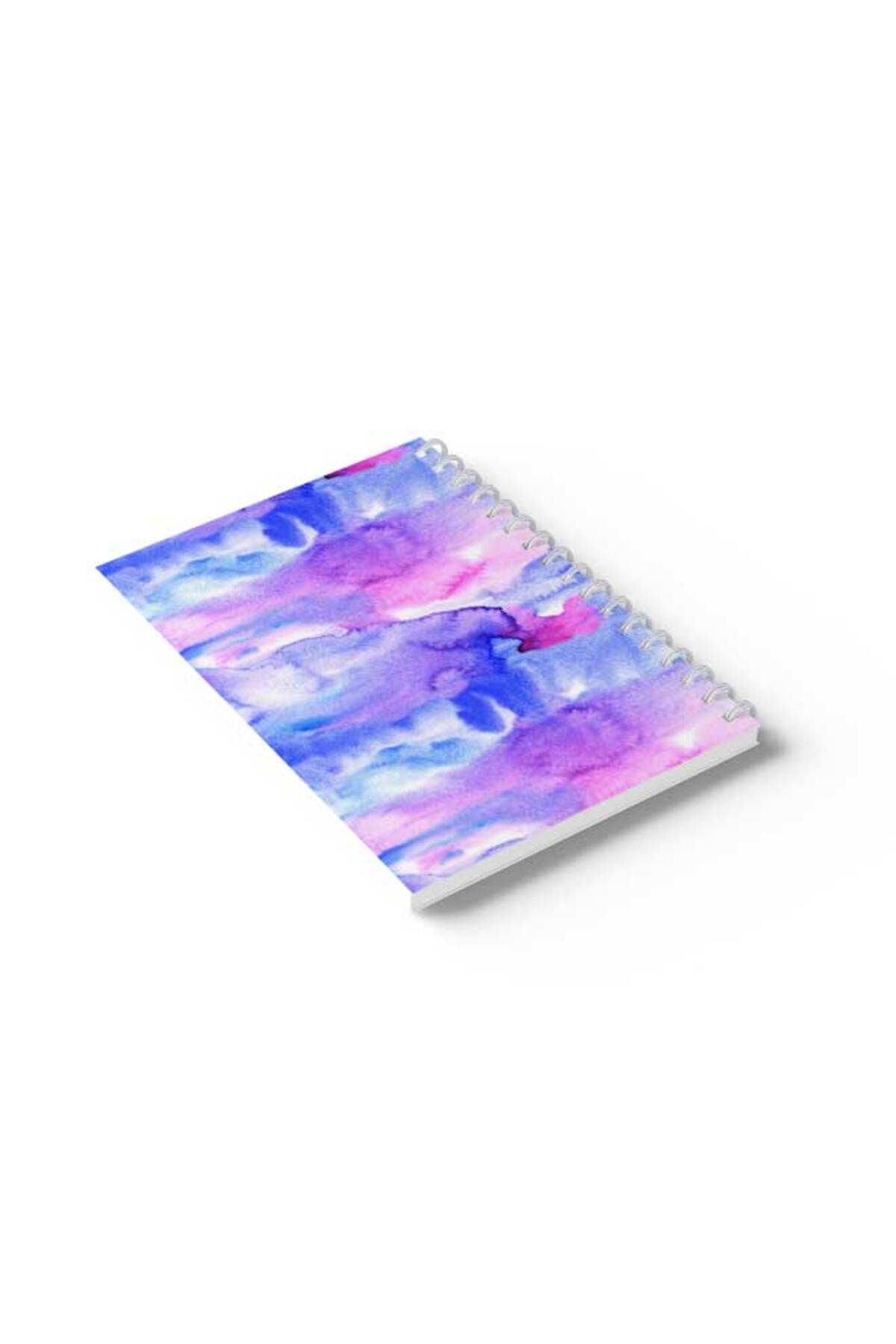 LOWHA-Spiral Notebook with Front and Back Hard Covers Featuring Colour Spot Design 6