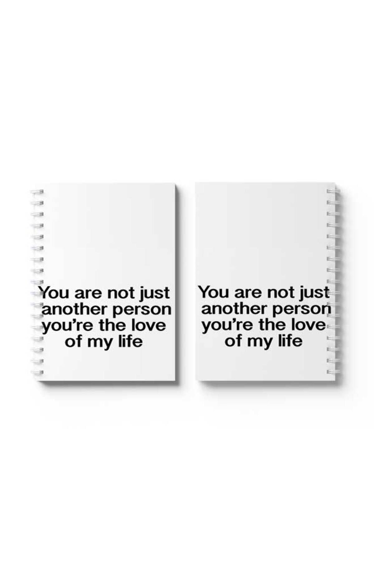 LOWHA-Spiral Notebook with Front and Back Hard Covers Featuring You Are Not Just Another Person Design 4