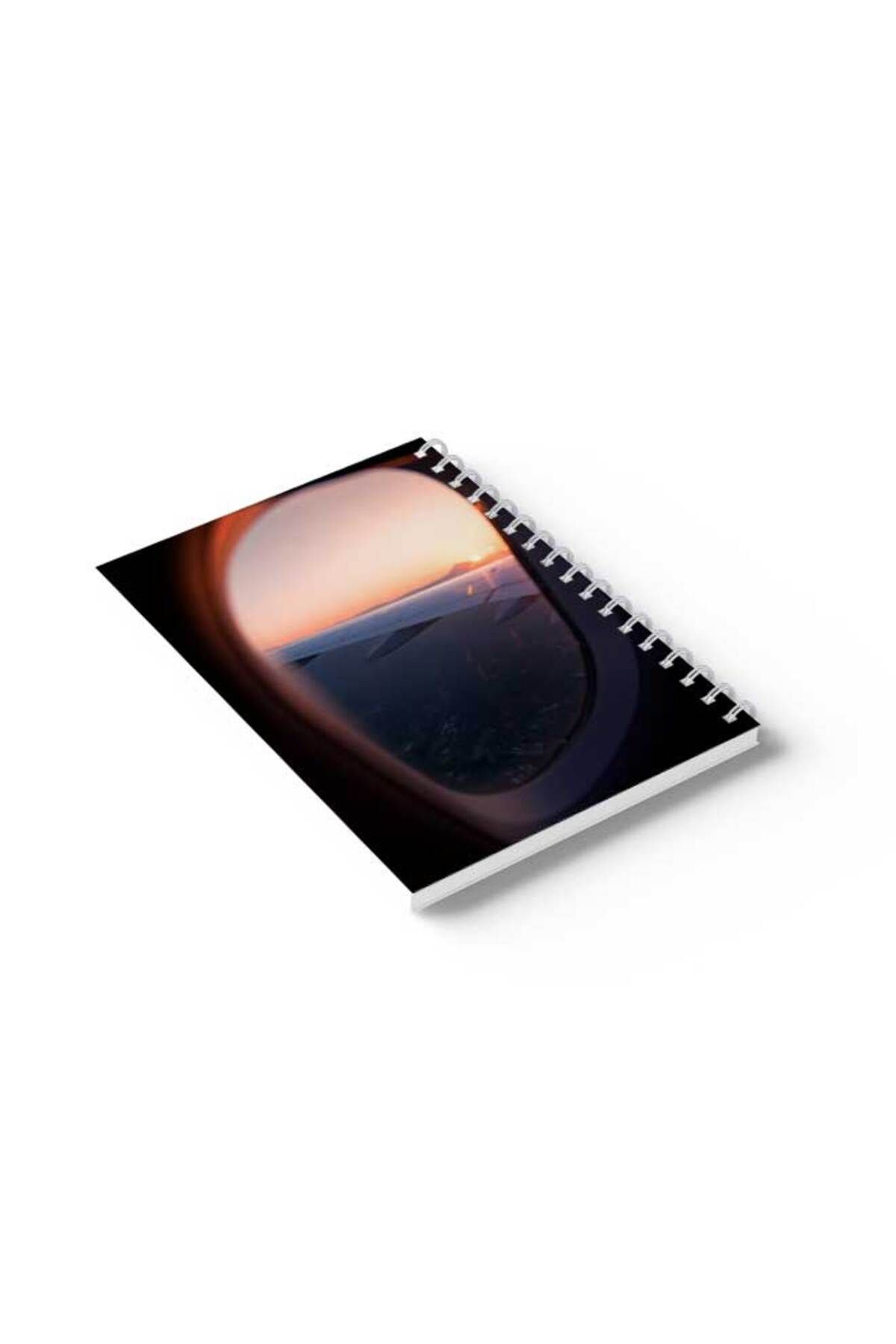 LOWHA-Spiral Notebook with Front and Back Hard Covers Featuring Flying Design 6