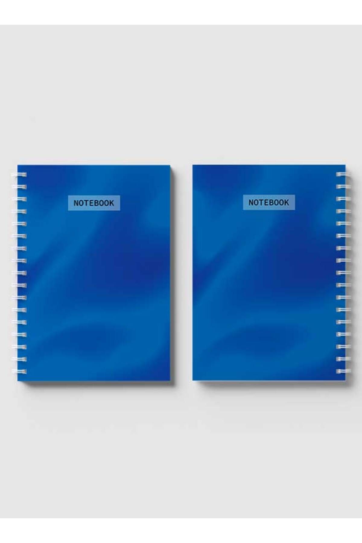 LOWHA-Spiral Notebook with Front and Back Hard Covers Featuring Minimalist Gradient Design 4