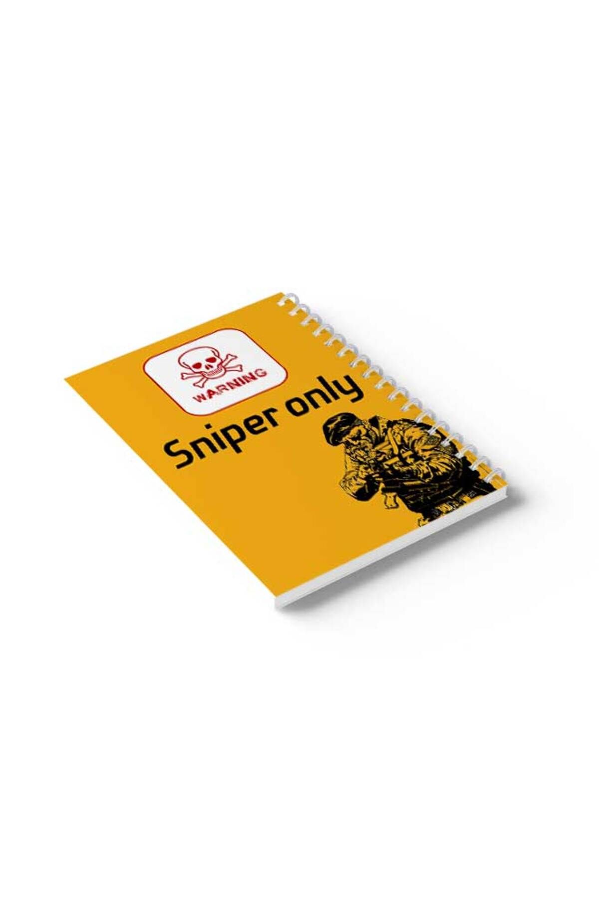 LOWHA-Spiral Notebook with Front and Back Hard Covers Featuring Warning Design 6