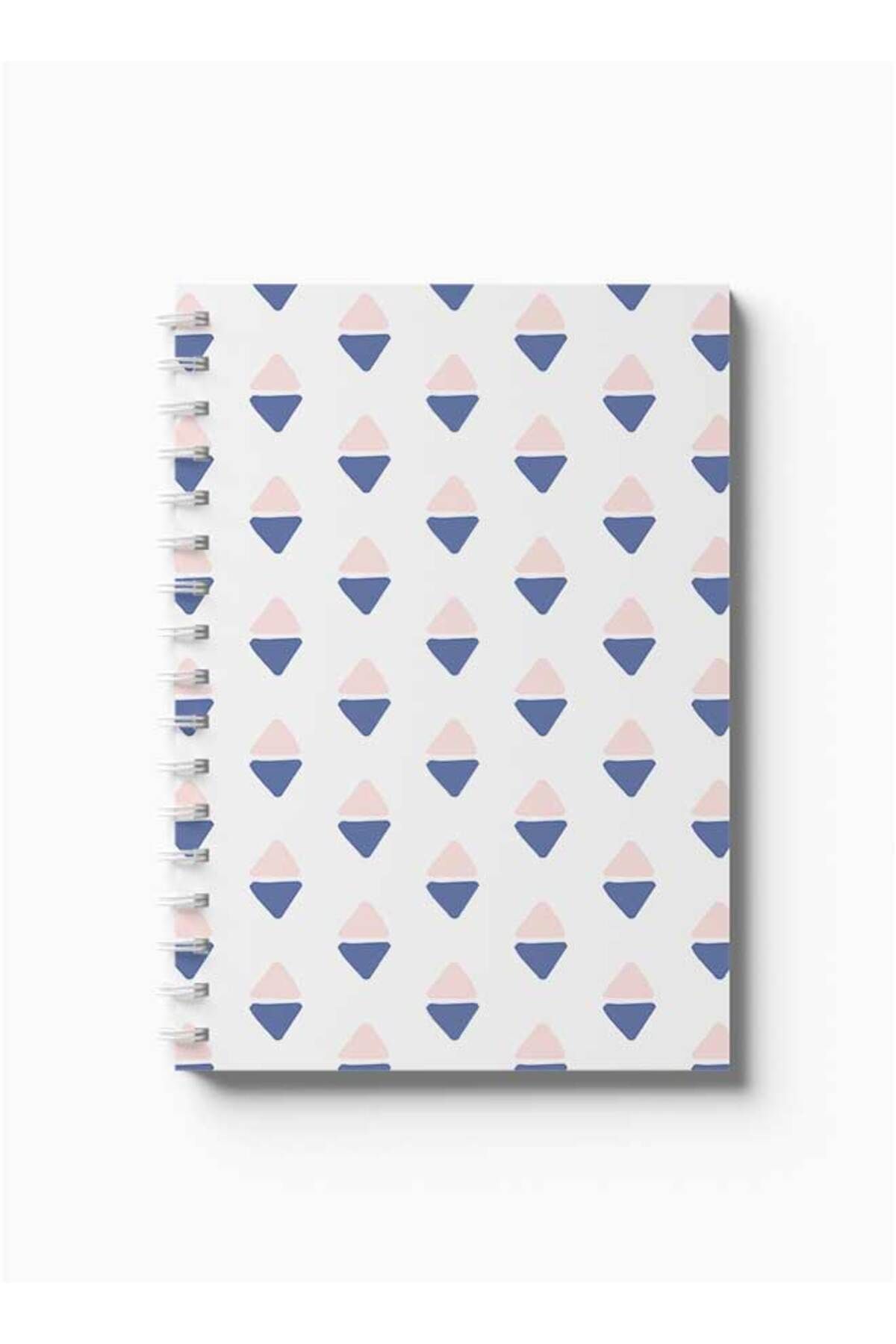 LOWHA-Spiral Notebook with Front and Back Hard Covers Featuring Shapes Design 5