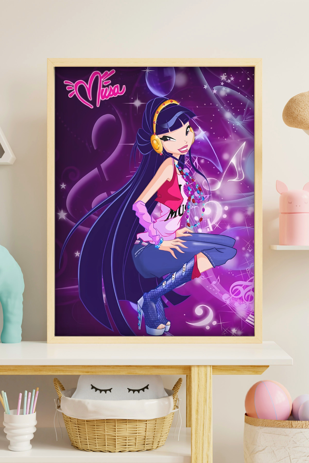 FGHGF Winx Club Musa Seri 003 Çerçevesiz Poster & Duvar Tablosu