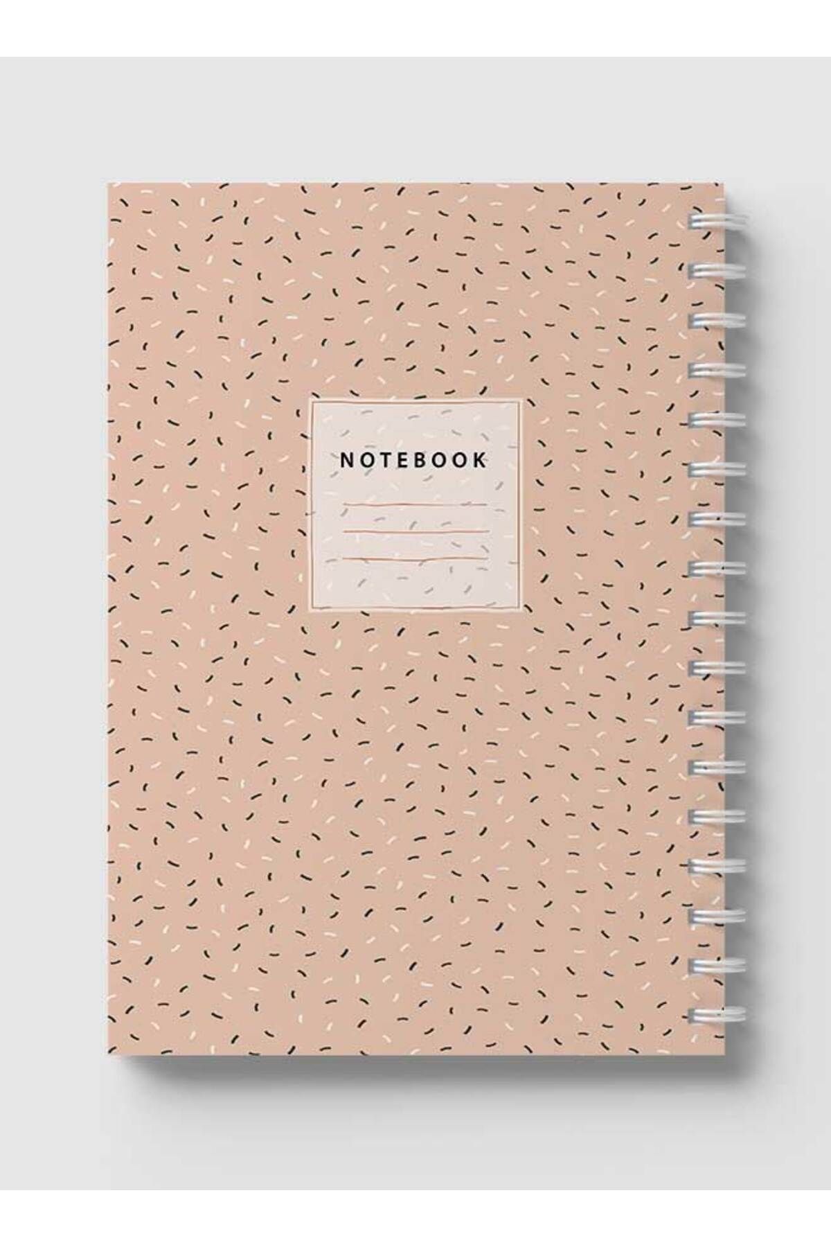 LOWHA-Spiral Notebook with Front and Back Hard Covers Featuring Cool Seamless Abstract Design 5