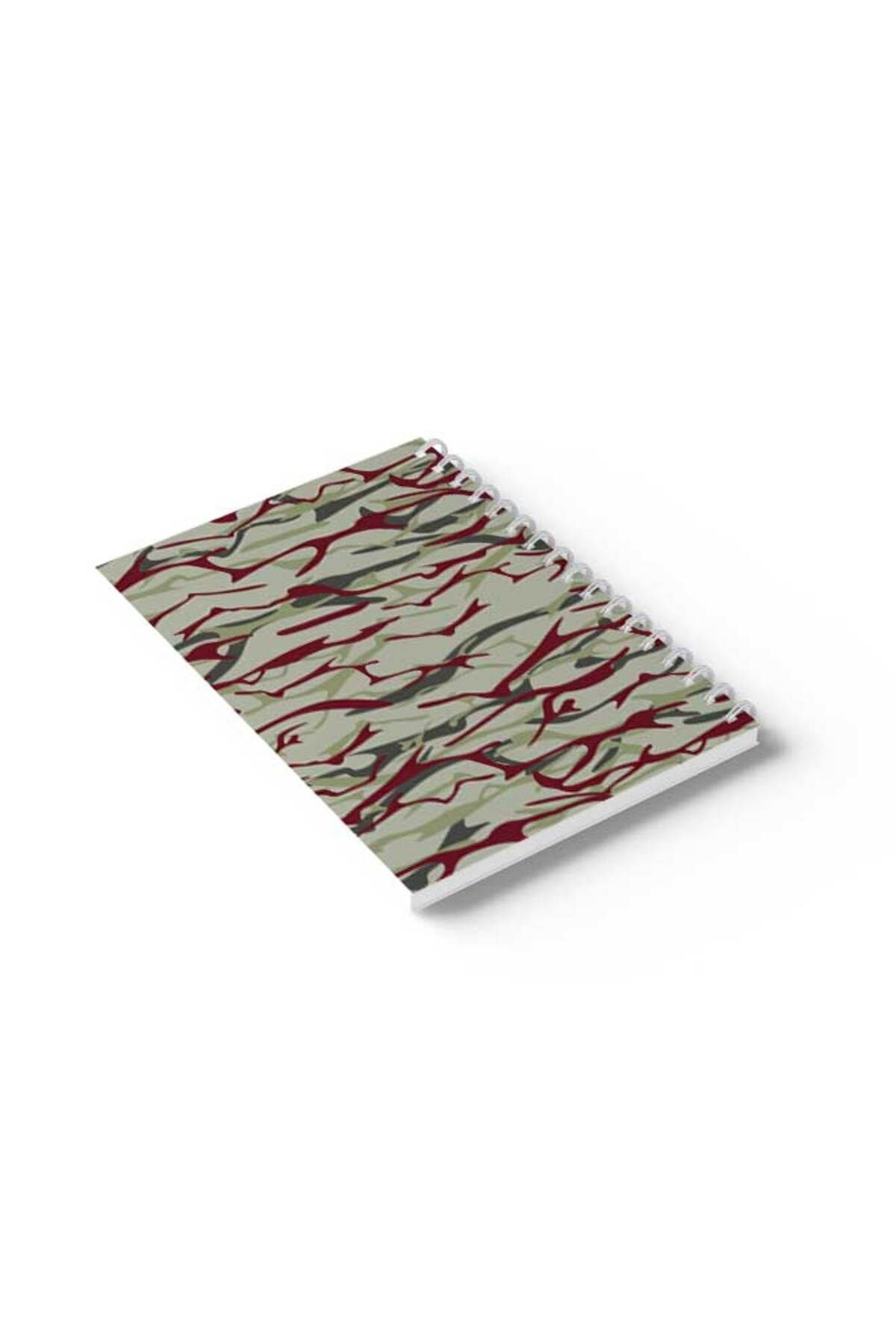 LOWHA-Spiral Notebook with Front and Back Hard Covers Featuring Shapes Design 6