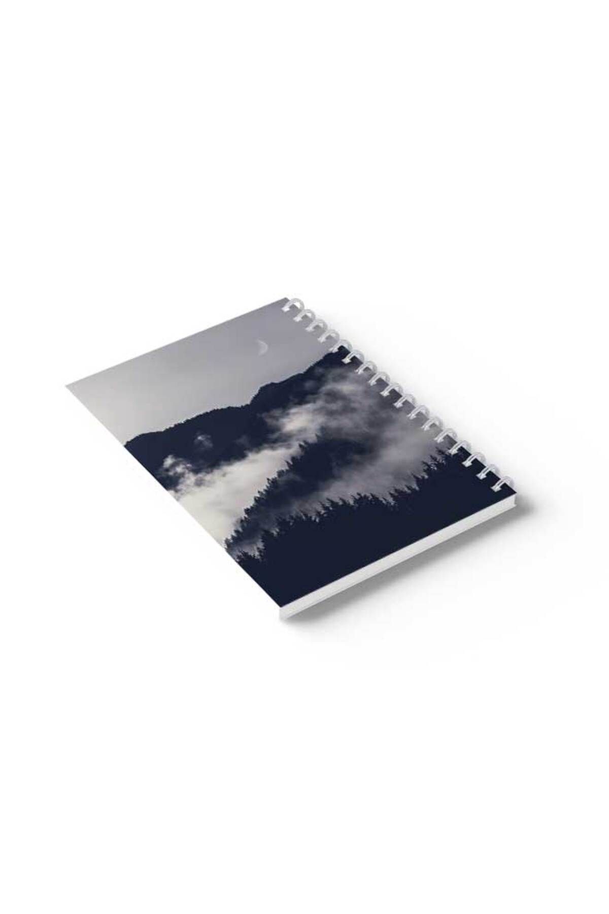 LOWHA-Spiral Notebook with Front and Back Hard Covers Featuring Dusk Design 6