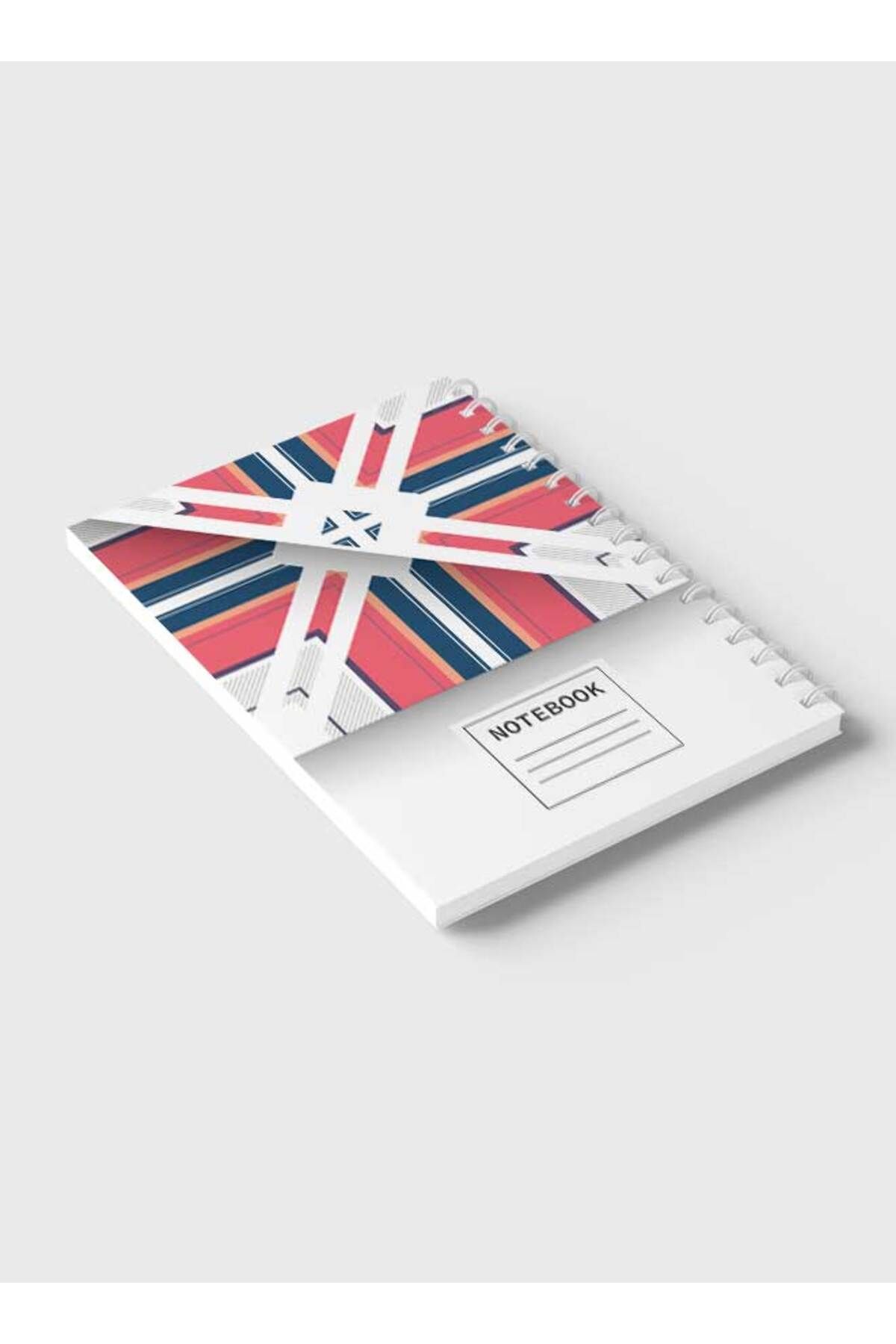 LOWHA-Spiral Notebook with Front and Back Hard Covers Featuring Futuristic Shape Design 6