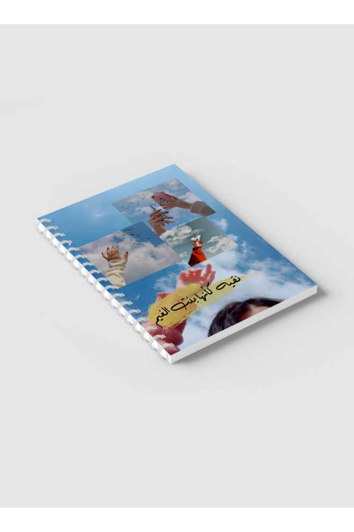 LOWHA-Spiral Notebook with Front and Back Hard Covers Featuring Pure Design 6
