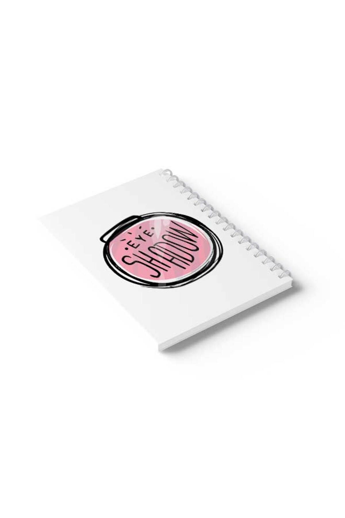 LOWHA-Spiral Notebook with Front and Back Hard Covers Featuring Eyeshawdow Design 6
