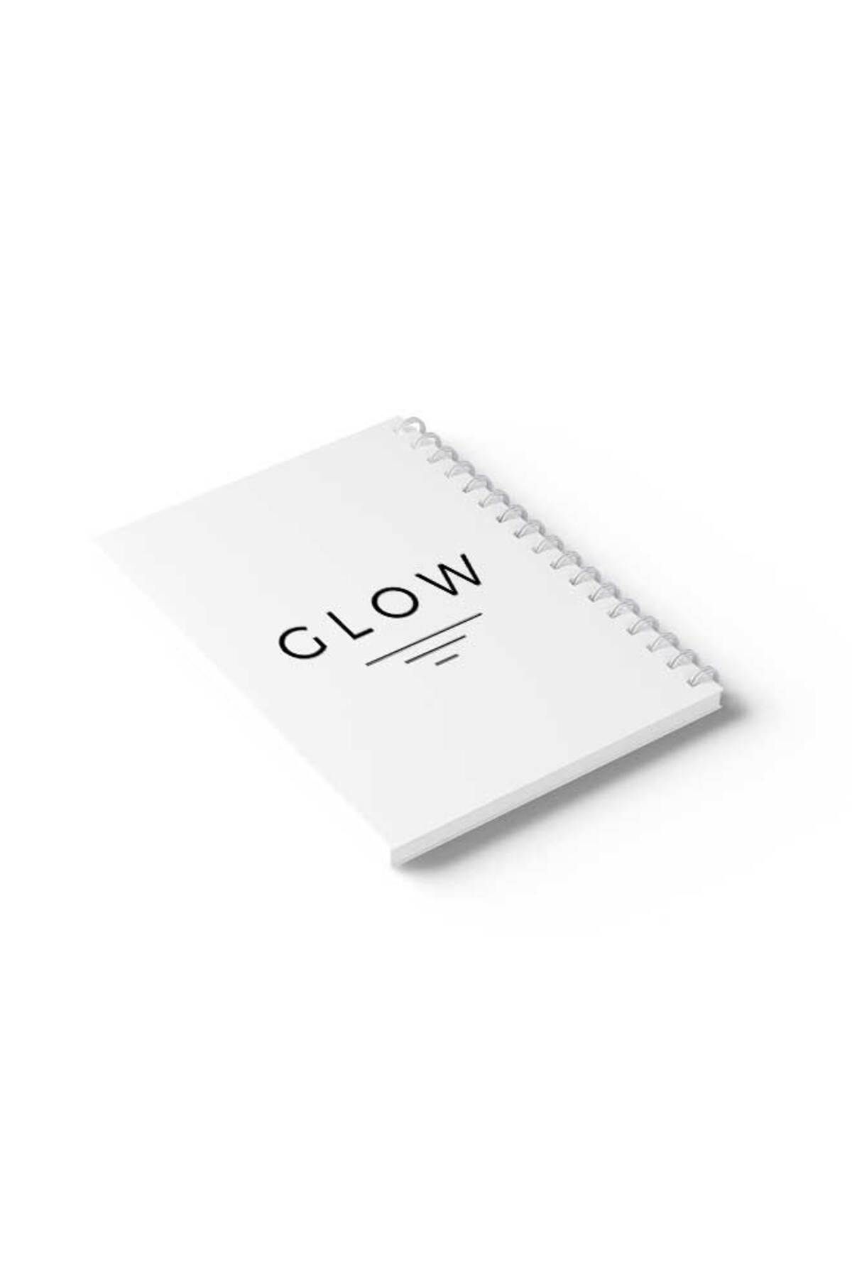 LOWHA-Spiral Notebook with Front and Back Hard Covers Featuring Glow Design 6
