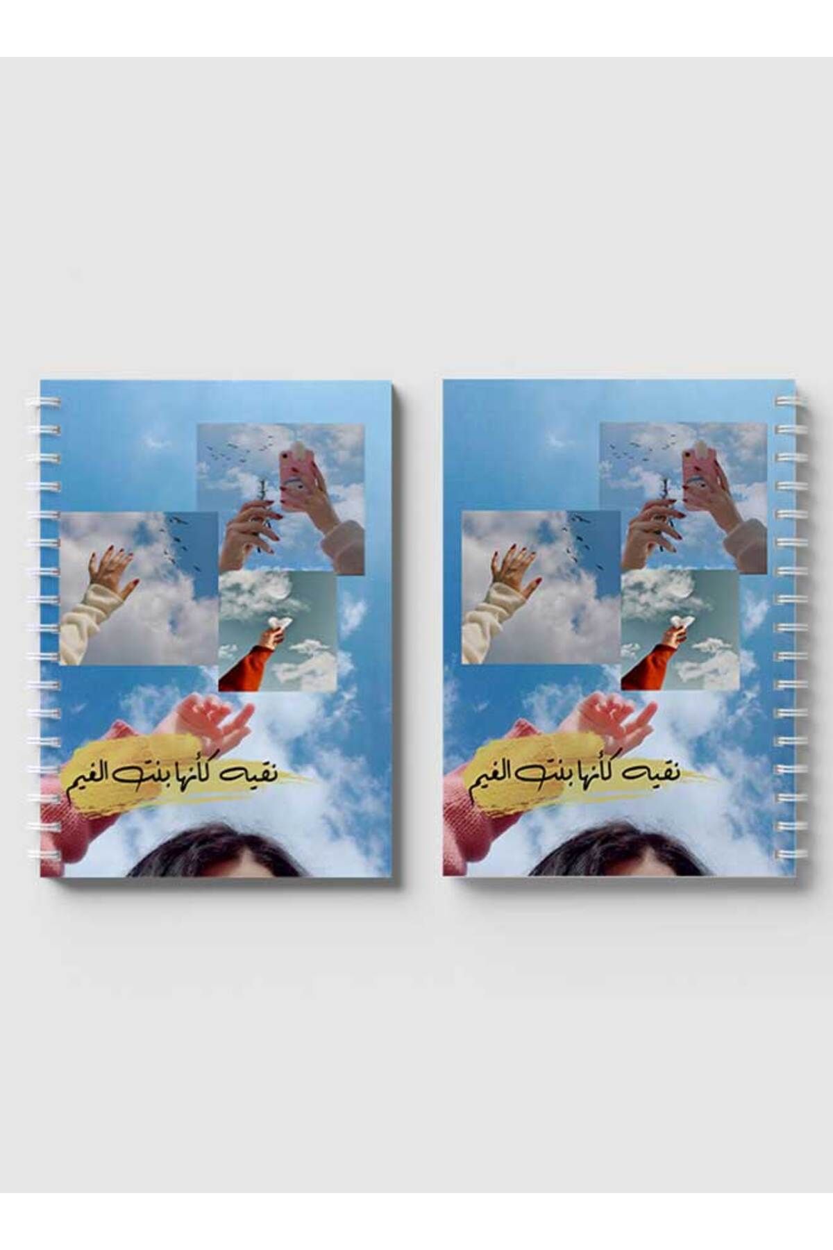 LOWHA-Spiral Notebook with Front and Back Hard Covers Featuring Pure Design 4