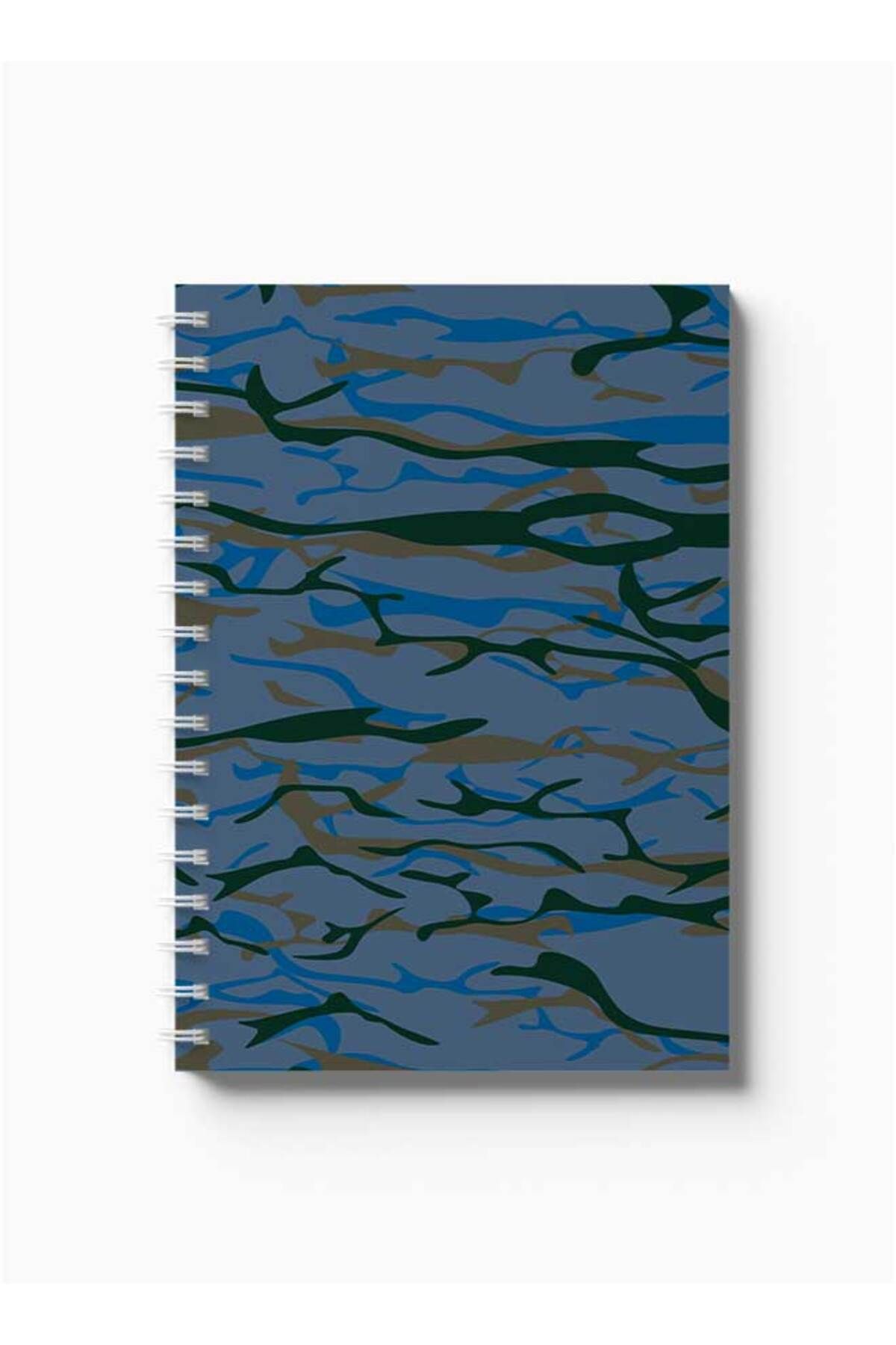 LOWHA-Spiral Notebook with Front and Back Hard Covers Featuring Shapes Design 5