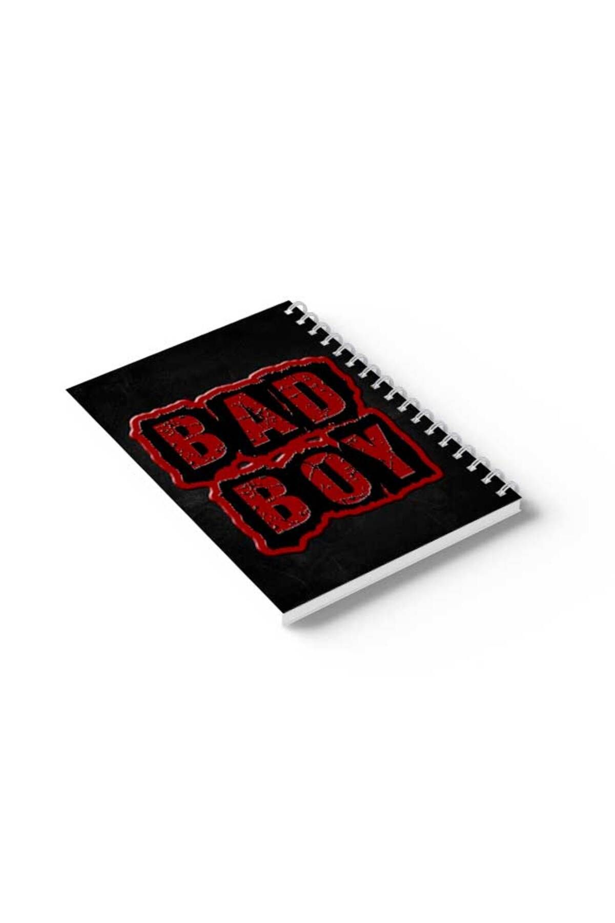 LOWHA-Spiral Notebook with Front and Back Hard Covers Featuring Bad Boy Design 6