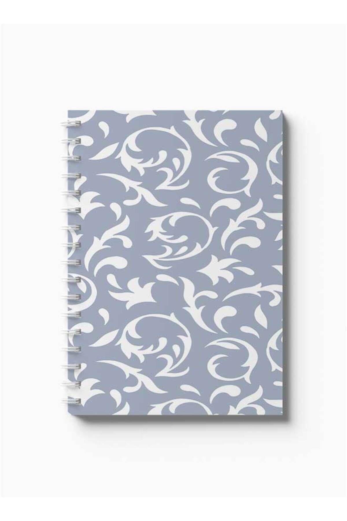 LOWHA-Spiral Notebook with Front and Back Hard Covers Featuring Shapes Design 5