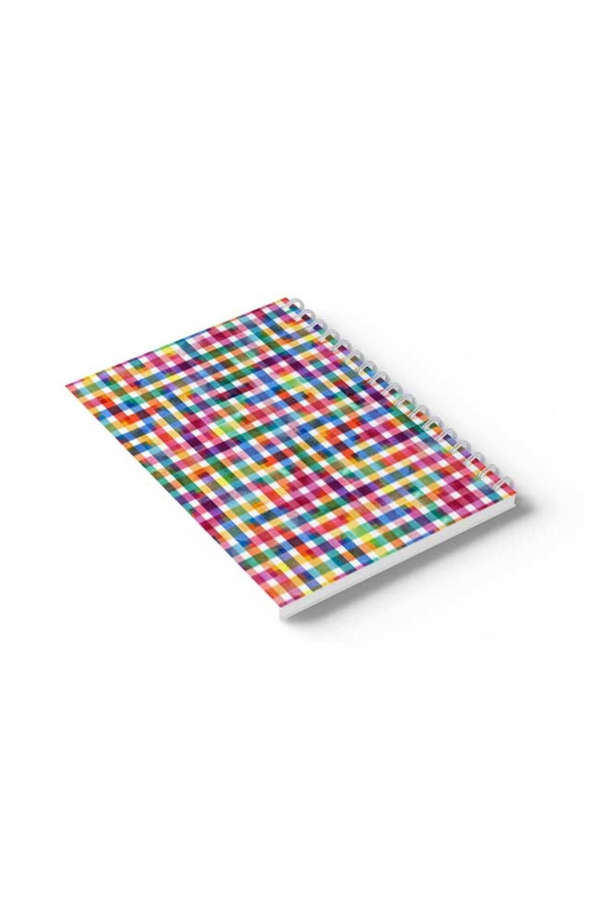 LOWHA-Spiral Notebook with Front and Back Hard Covers Featuring Full of Colours Design 6