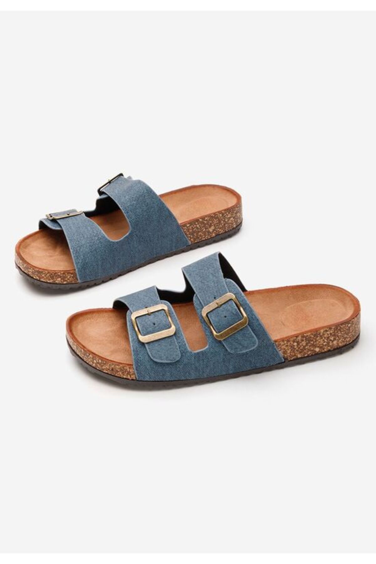 B T Shoes-Janeti jeans thick-soled slippers 4