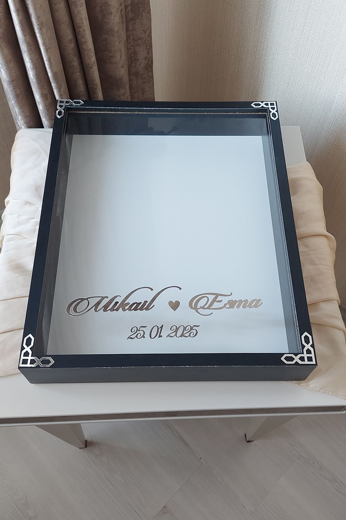 Verda Çerçeve-40X50 cm Rose Memory Frame! Deep Frame Without Leds! Rose Memory Frame - for Bridal Bouquets 3