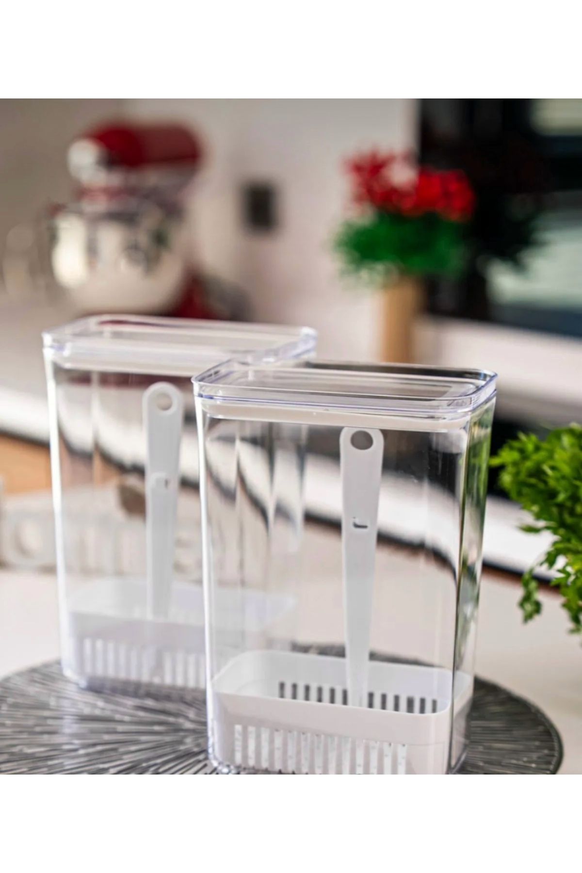 CEZVE HOME-1 Greenery Storage Container |   Vegetable Storage & Refrigerator Freshener Organizer Box 2900 ml 3