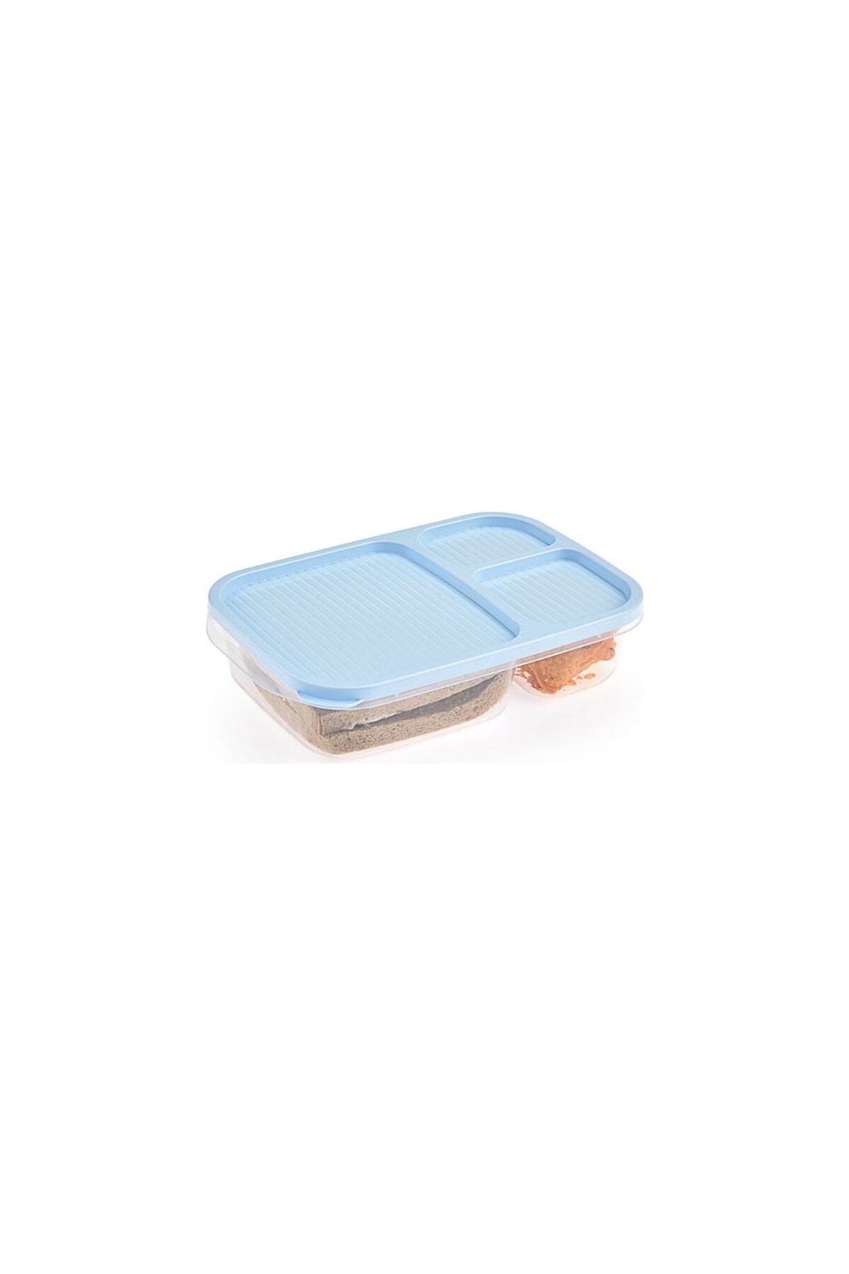 Righton-3 Pieces 3 Compartment Diet Storage Container I Portable Smart Rectangular Lunch Box Container (3 Pieces) 4