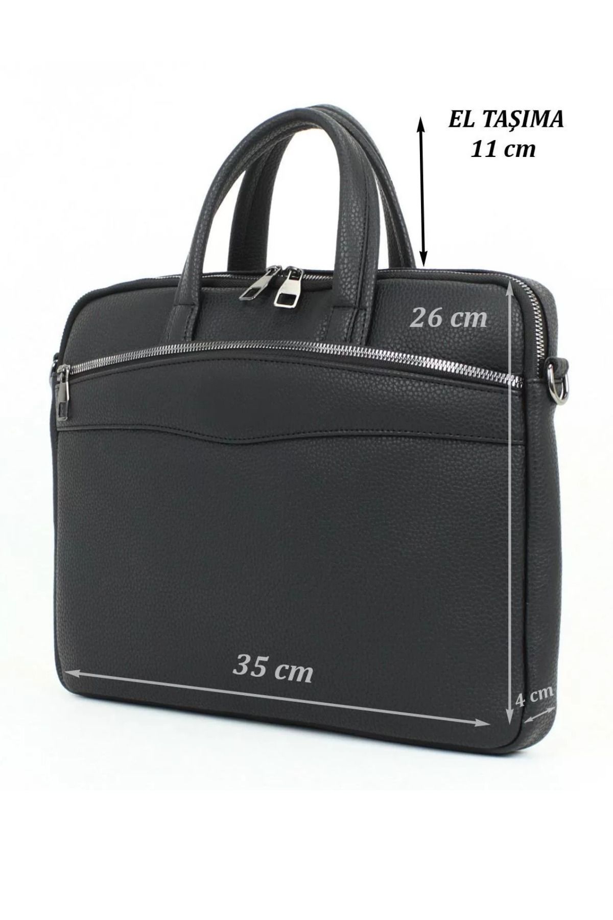 Çantacım-Laptop Bag 13"-14" Black Briefcase Computer Notebook Unisex 3