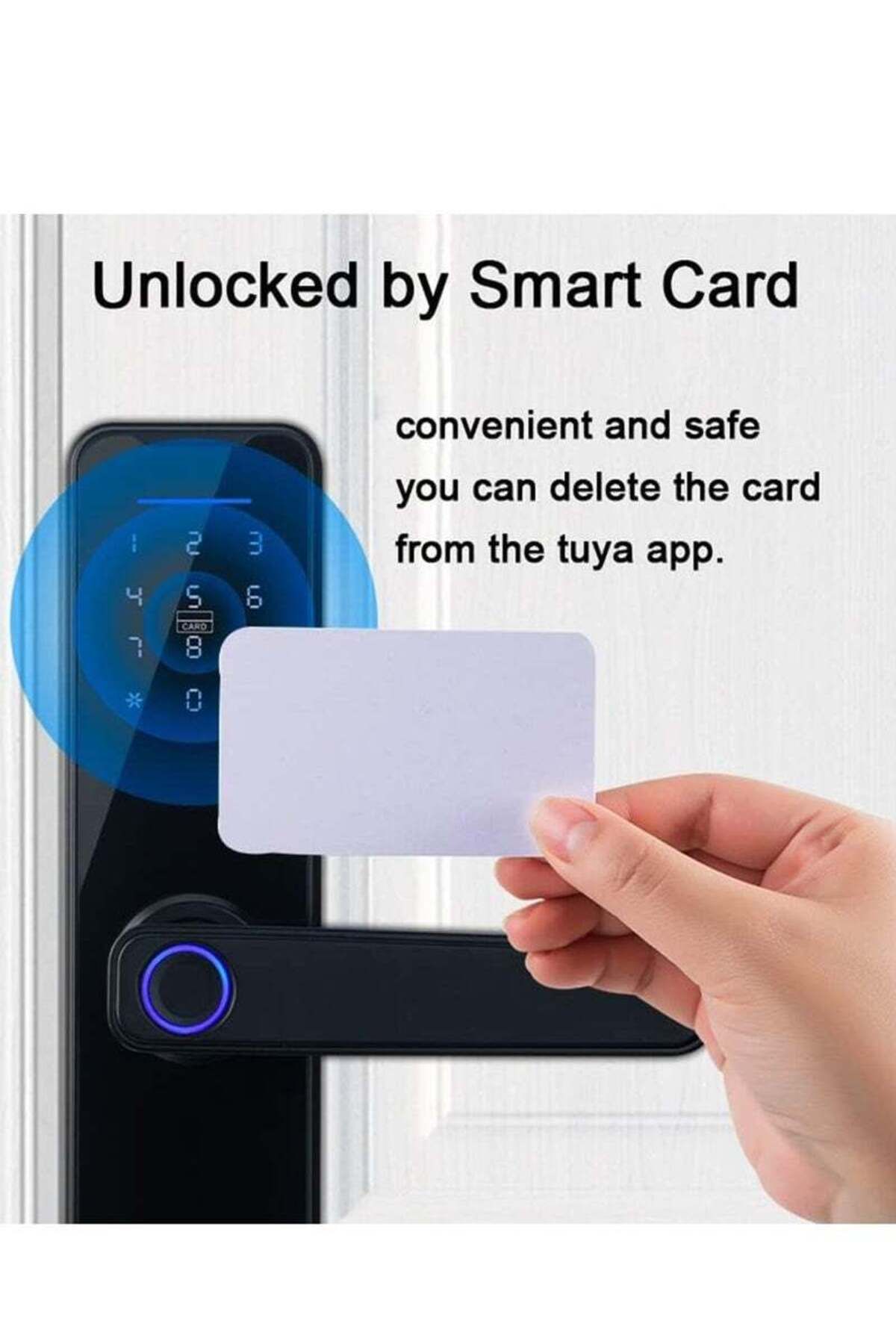 Lumely-5 IN 1 Double Bolt Smart Door Lock, with Fingerprint, Keypad and APP Control, Keep Home Safe 4