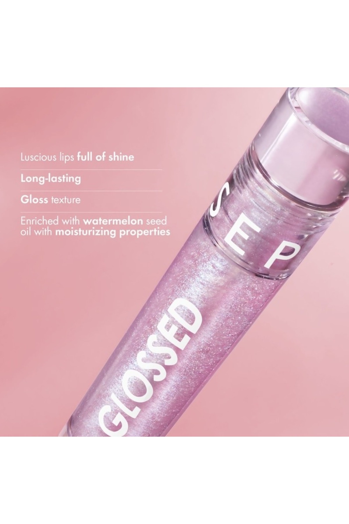 SEPHORA COLLECTION-- Glossed Lip Gloss 01 Boss – Pure Effect, High-Shine Transparent Lip Gloss 5ml 4