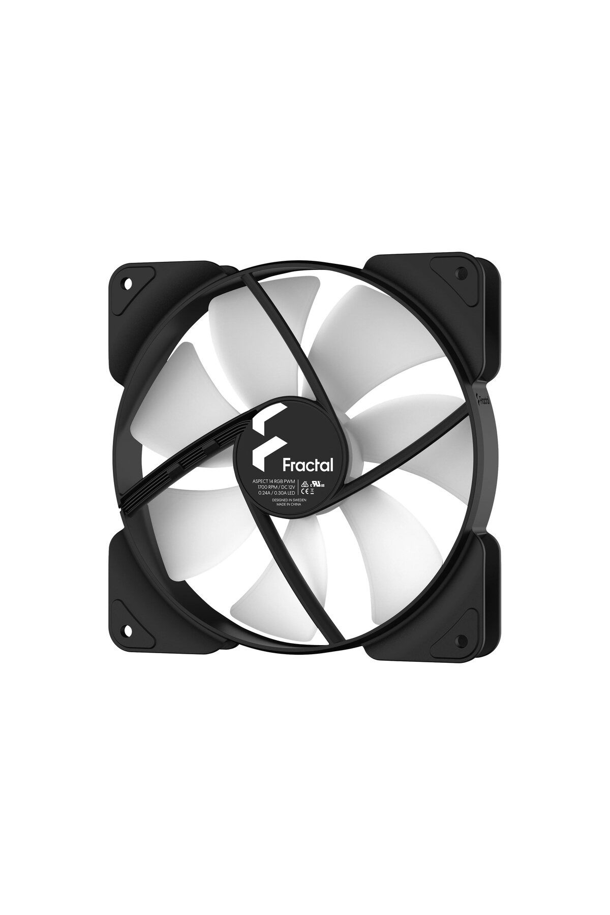 Fractal Design-| Aspect 14 RGB PWM 3-pack | Black Frame | N/A 12