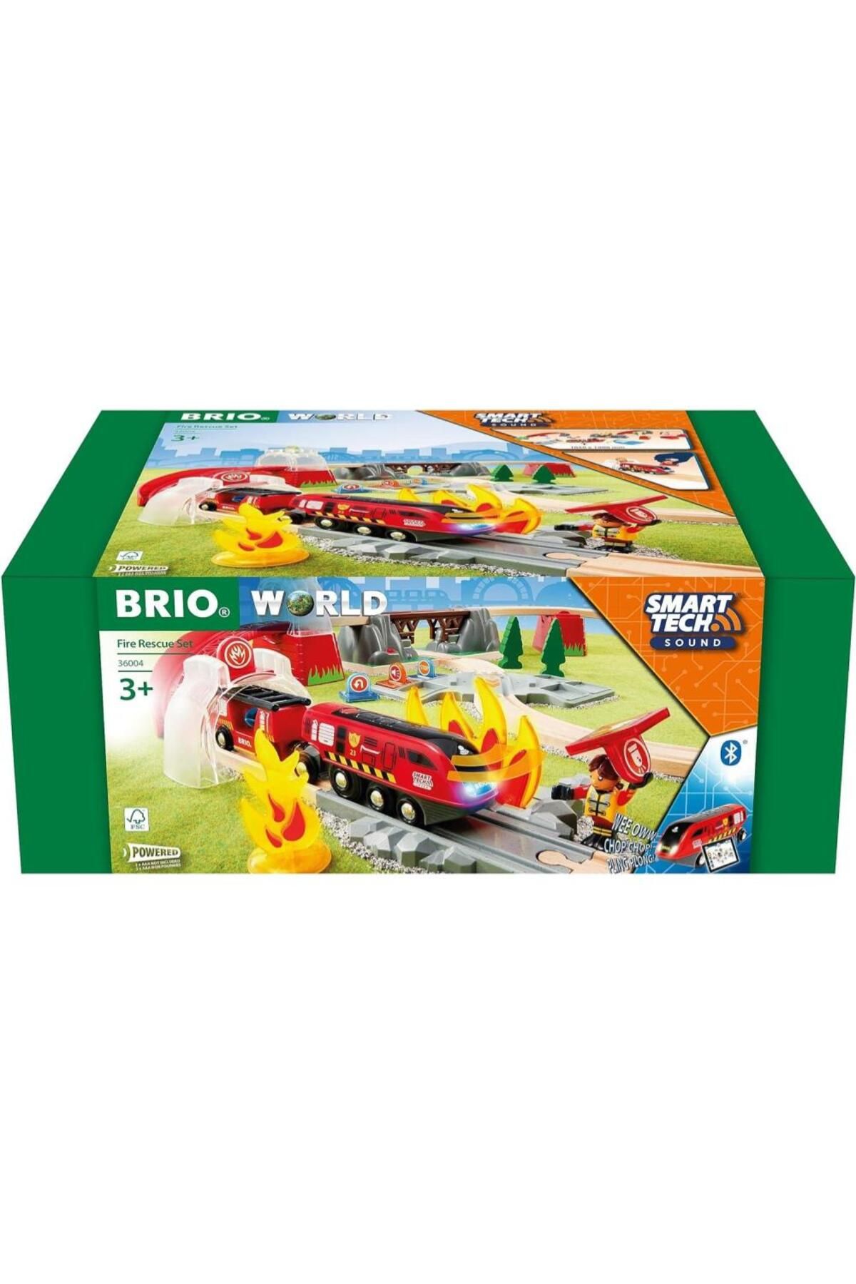 BRIO-Smart fire engine train set 11