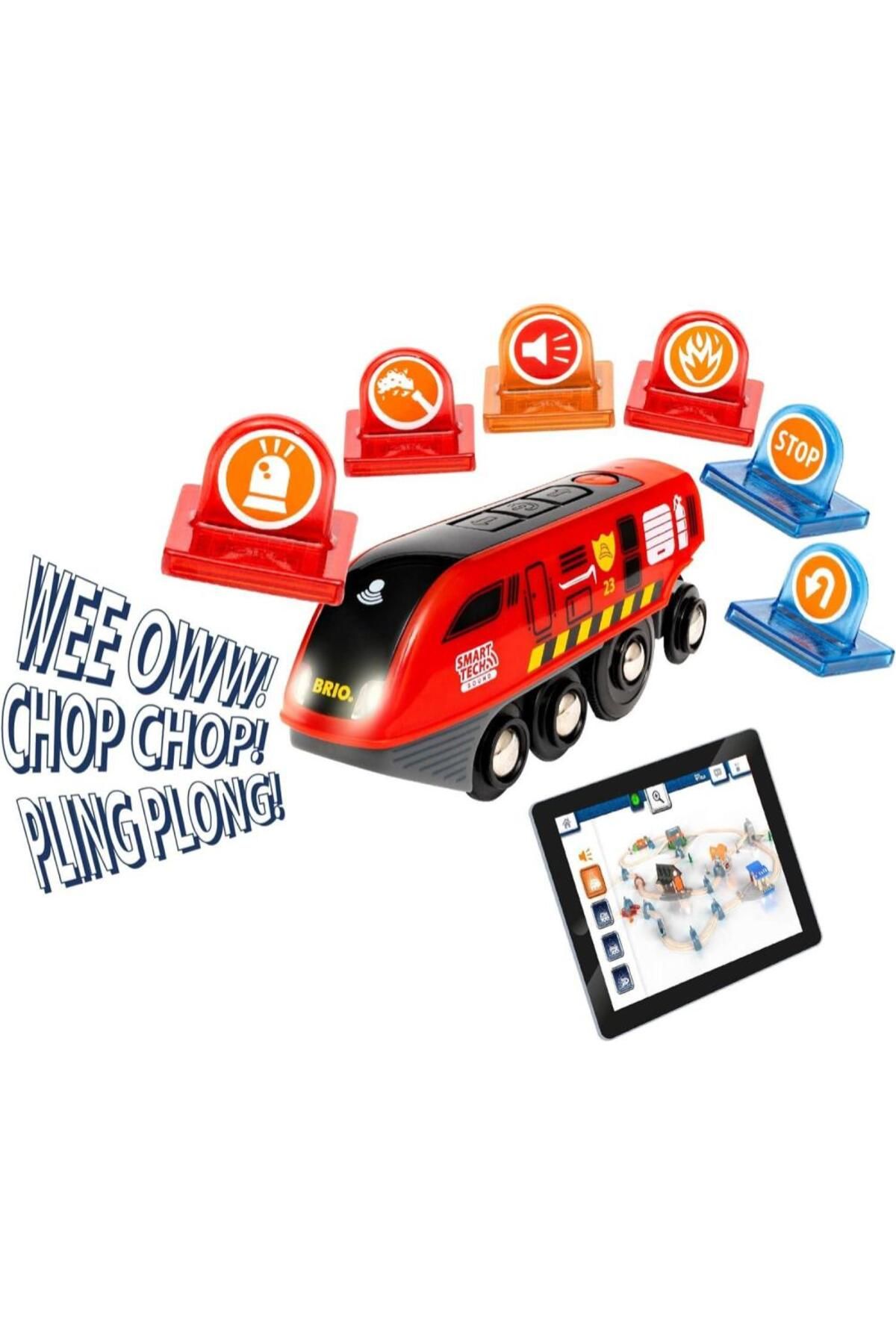 BRIO-Smart fire engine train set 5
