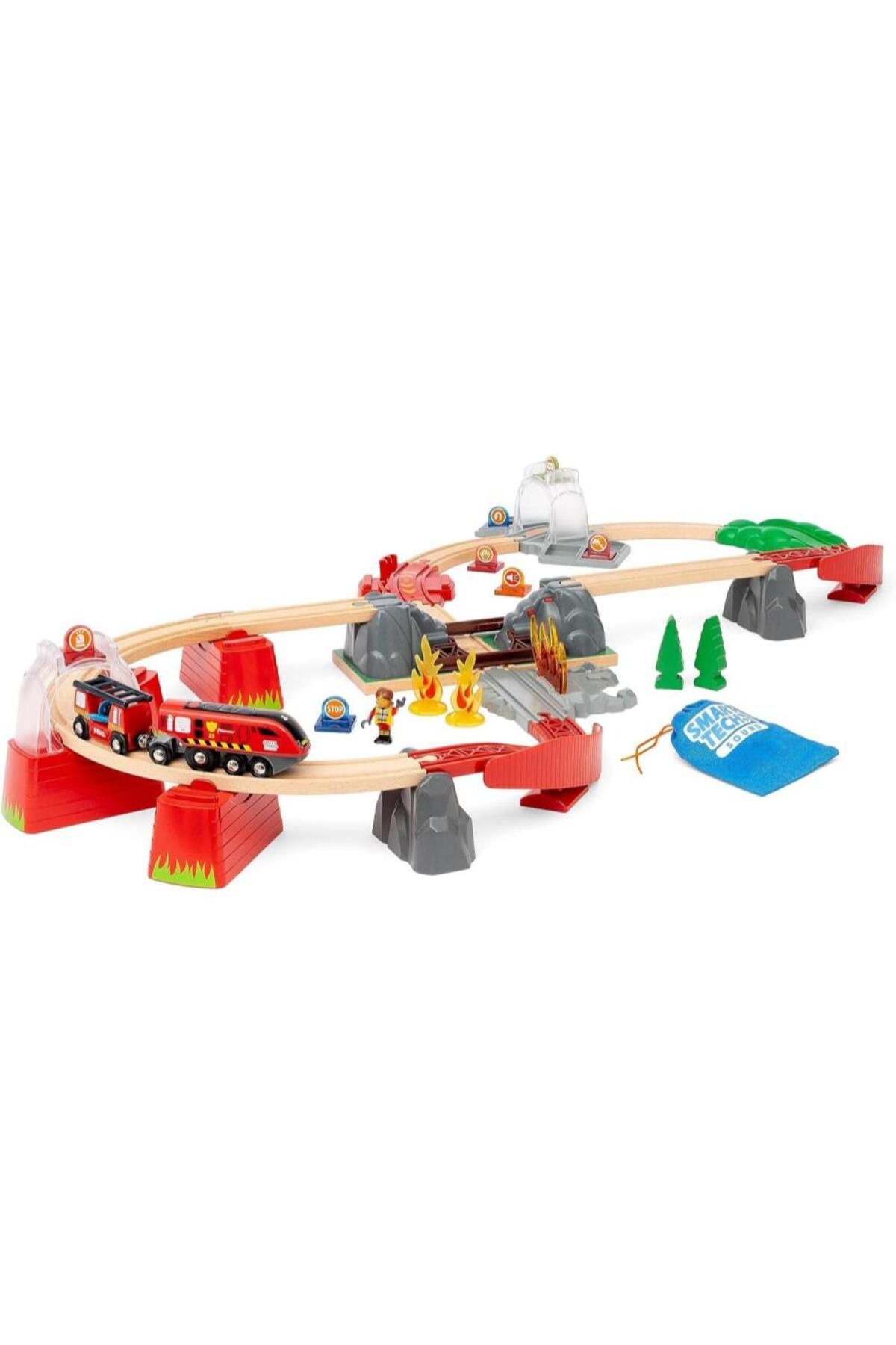 BRIO-Smart fire engine train set 13