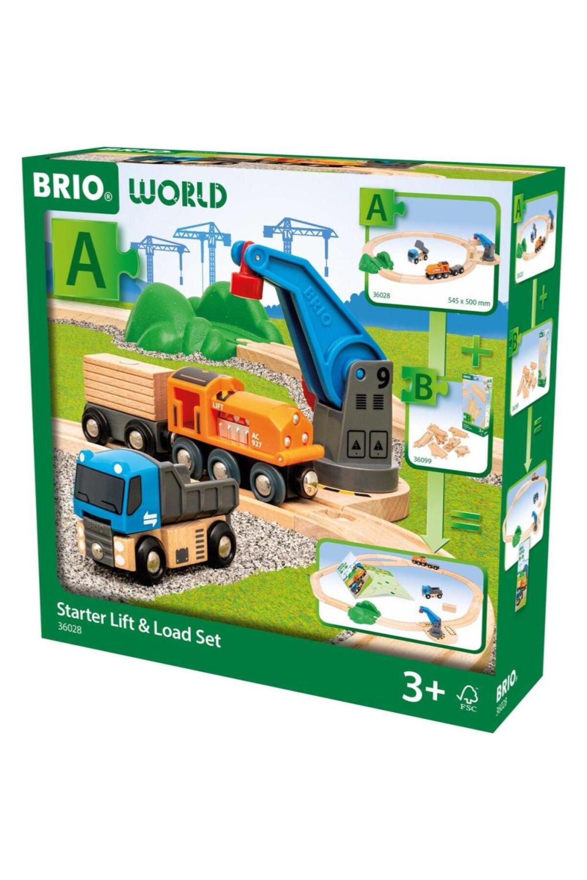 BRIO-Train set starter with cargo loading 3