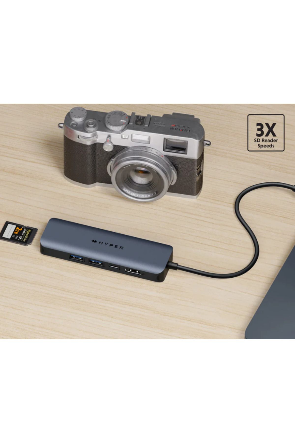 3DHyperStudio-Hyper HyperDrive EcoSmart Gen.2 Universal USB-C 6-in-1 Hub w 100 W PD Power Pass-thru 4