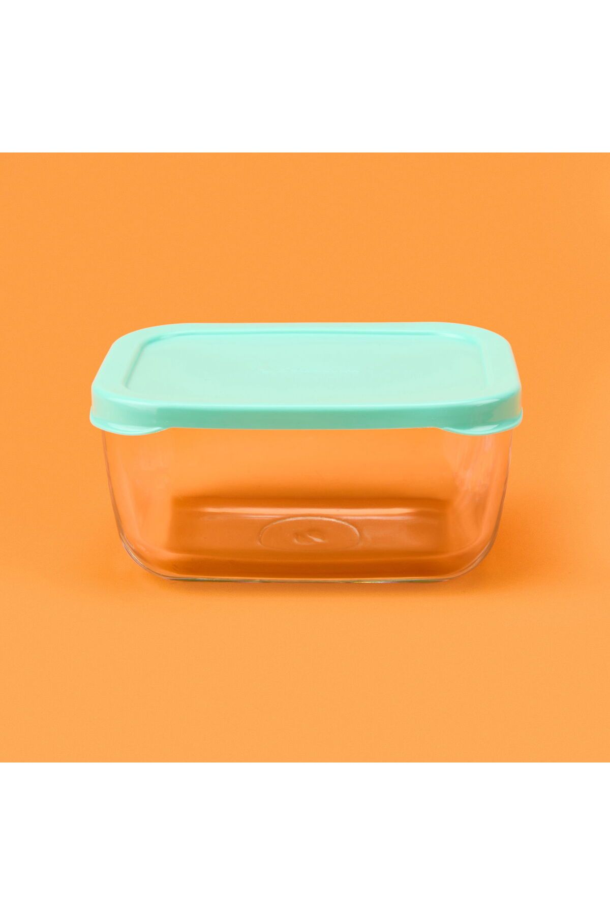 Paşabahçe-Snow Box Storage Container - Transparent / Green - 420 ml 3