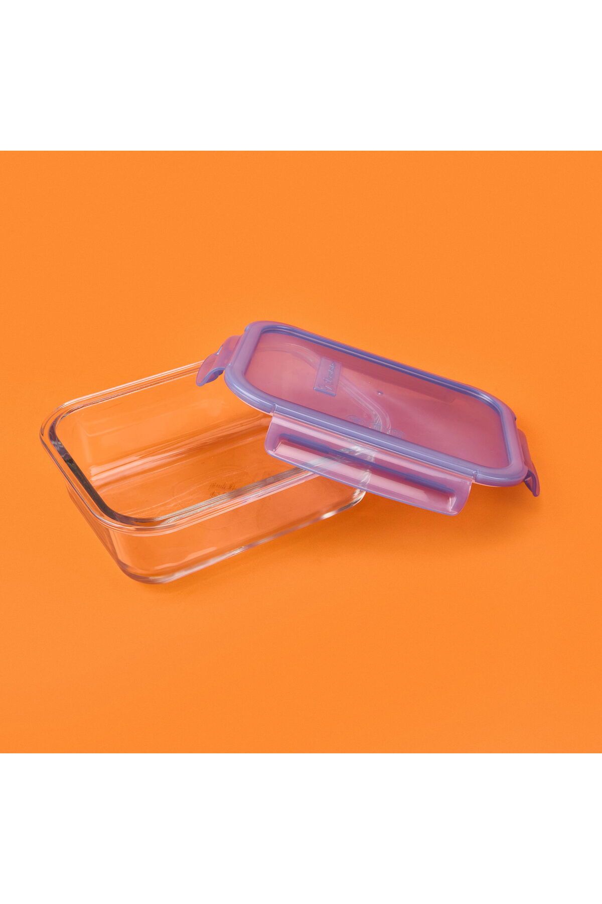 Paşabahçe-Lockie&Lock Storage Container - Transparent / Blue - 1030 ml 3
