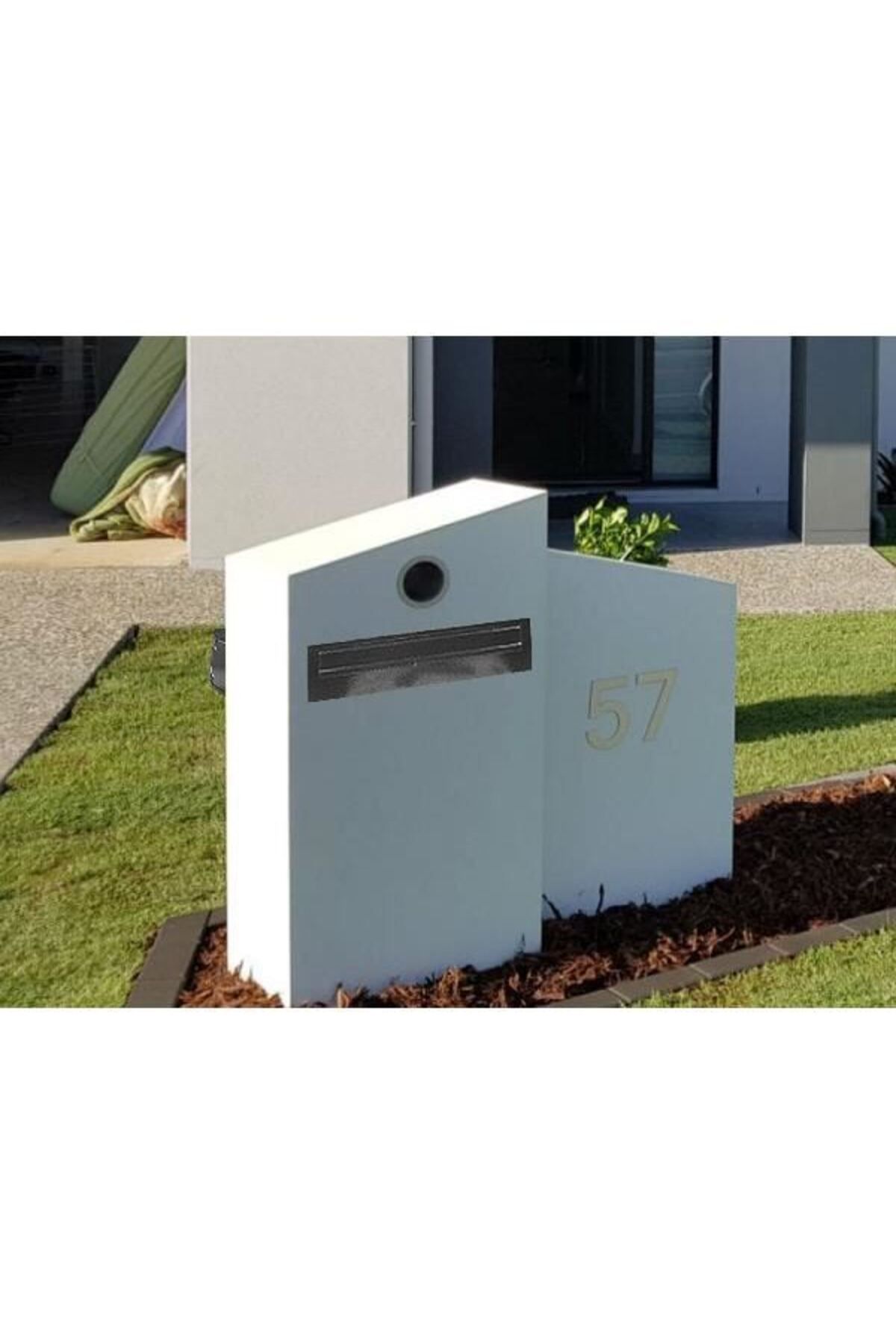 damech-Mailbox, adjustable depth, graphite, C4 format, 30&#215;24/40.5&#215;11 cm, 4