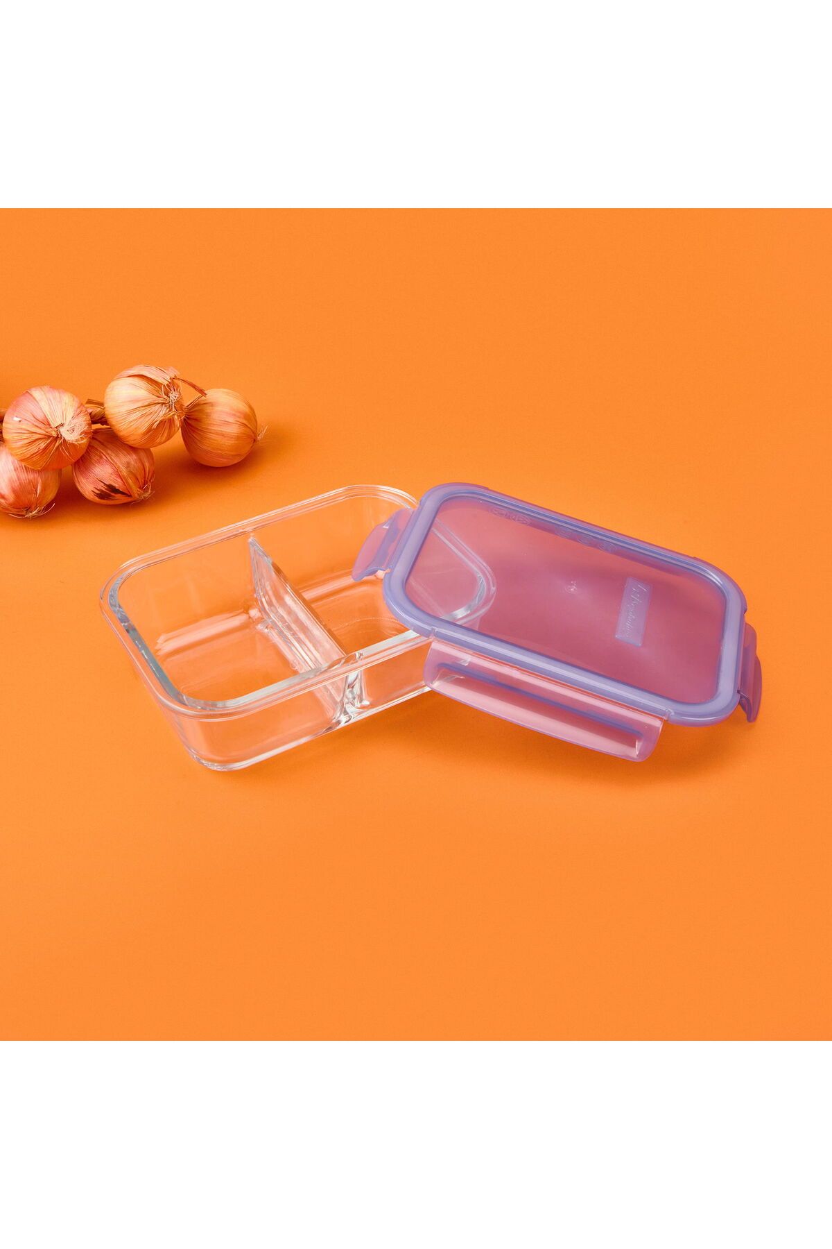 Paşabahçe-Lockie&Lock Storage Container - Transparent / Blue - 1010 ml 3
