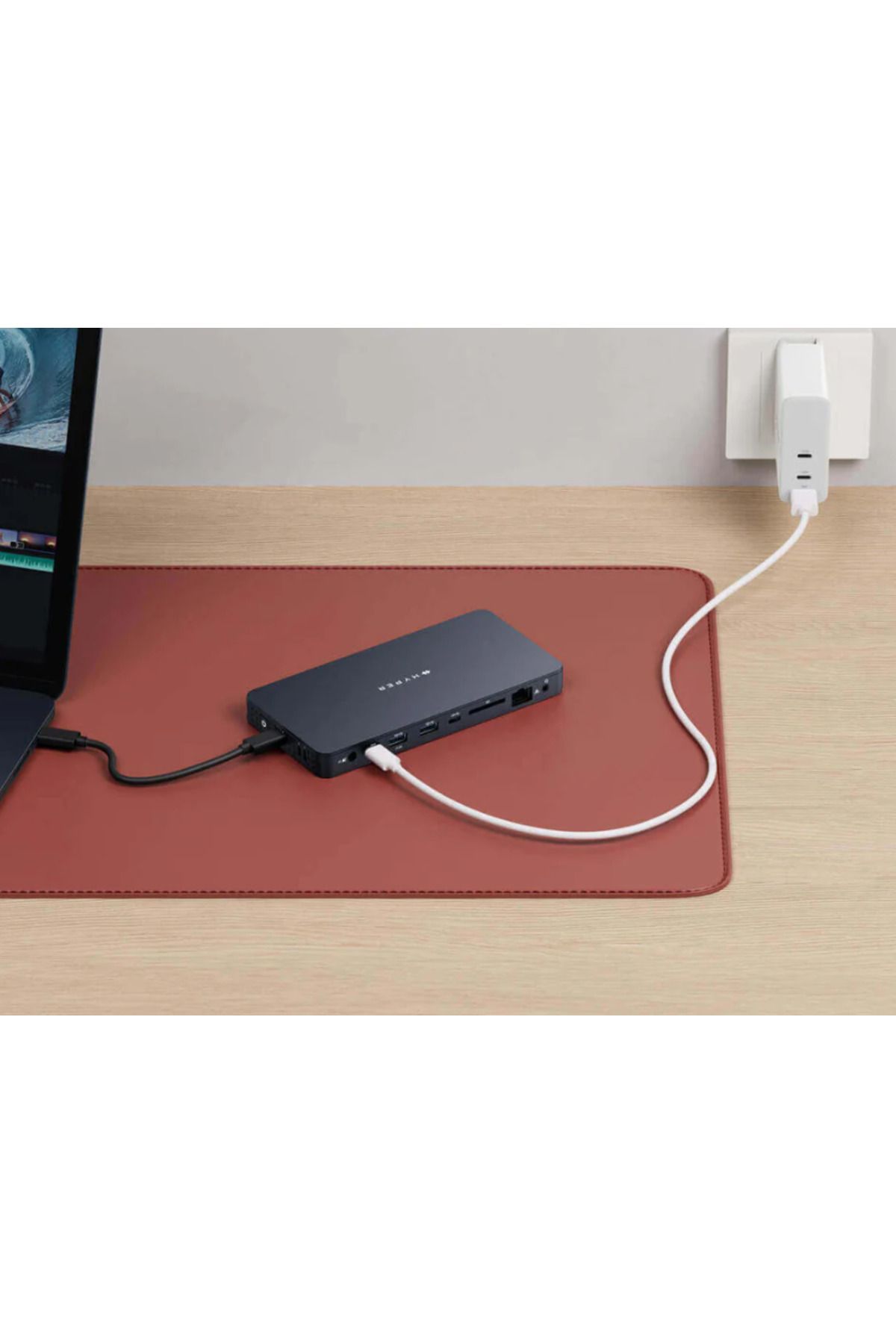 3DHyperStudio-Hyper | HyperDrive Uniwersalna stacja dokująca Silicon Motion USB-C 10-w1 Dual HDMI | Ethernet LAN 4