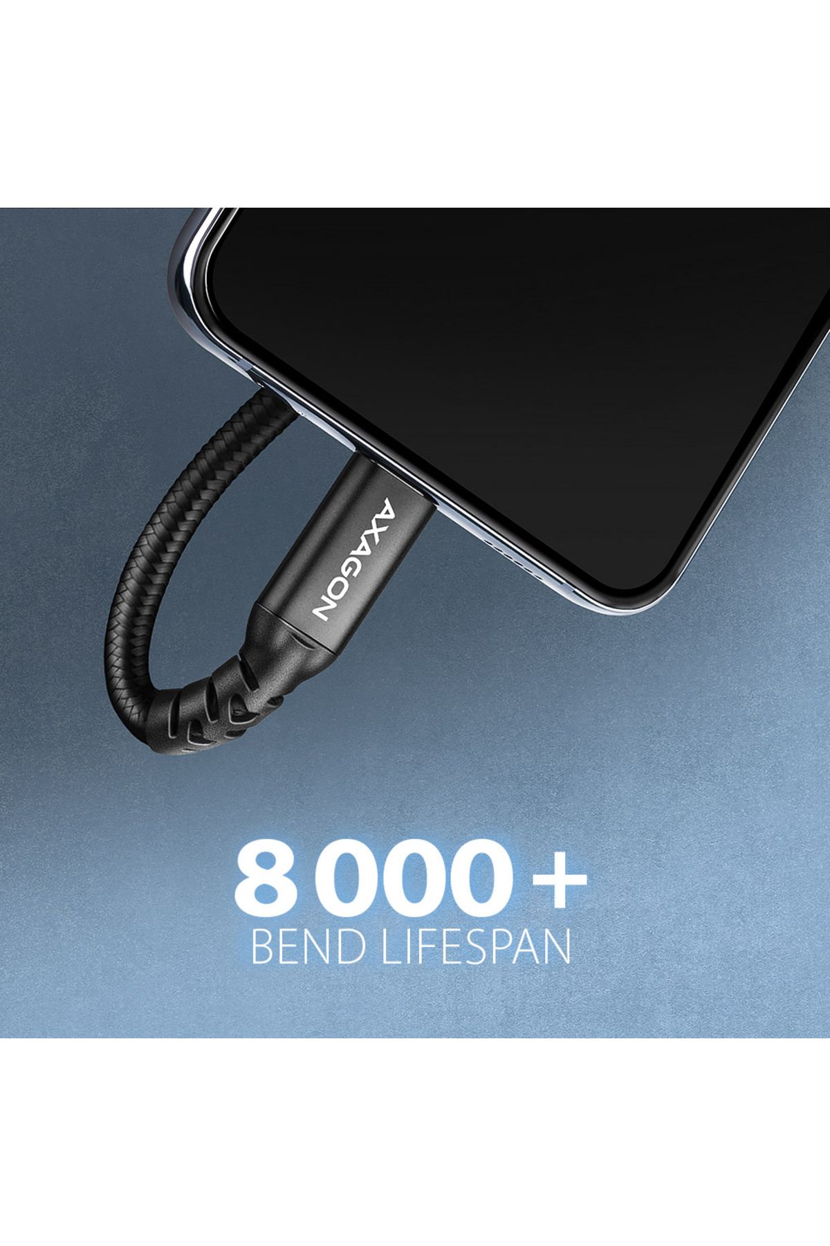 Axagon-Cablu prelungitor USB 20Gbps, 0,5 m | BUCM32-CF05AB | USB-C la USB-C 5
