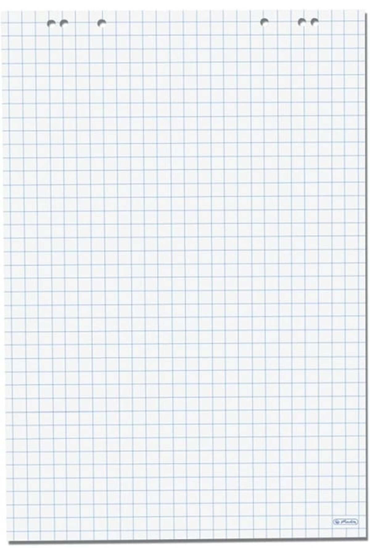 Herlitz-Flipchart Refill, Material Paper, Dimension 68x99cm, 20 Sheets, Grid Pattern 1