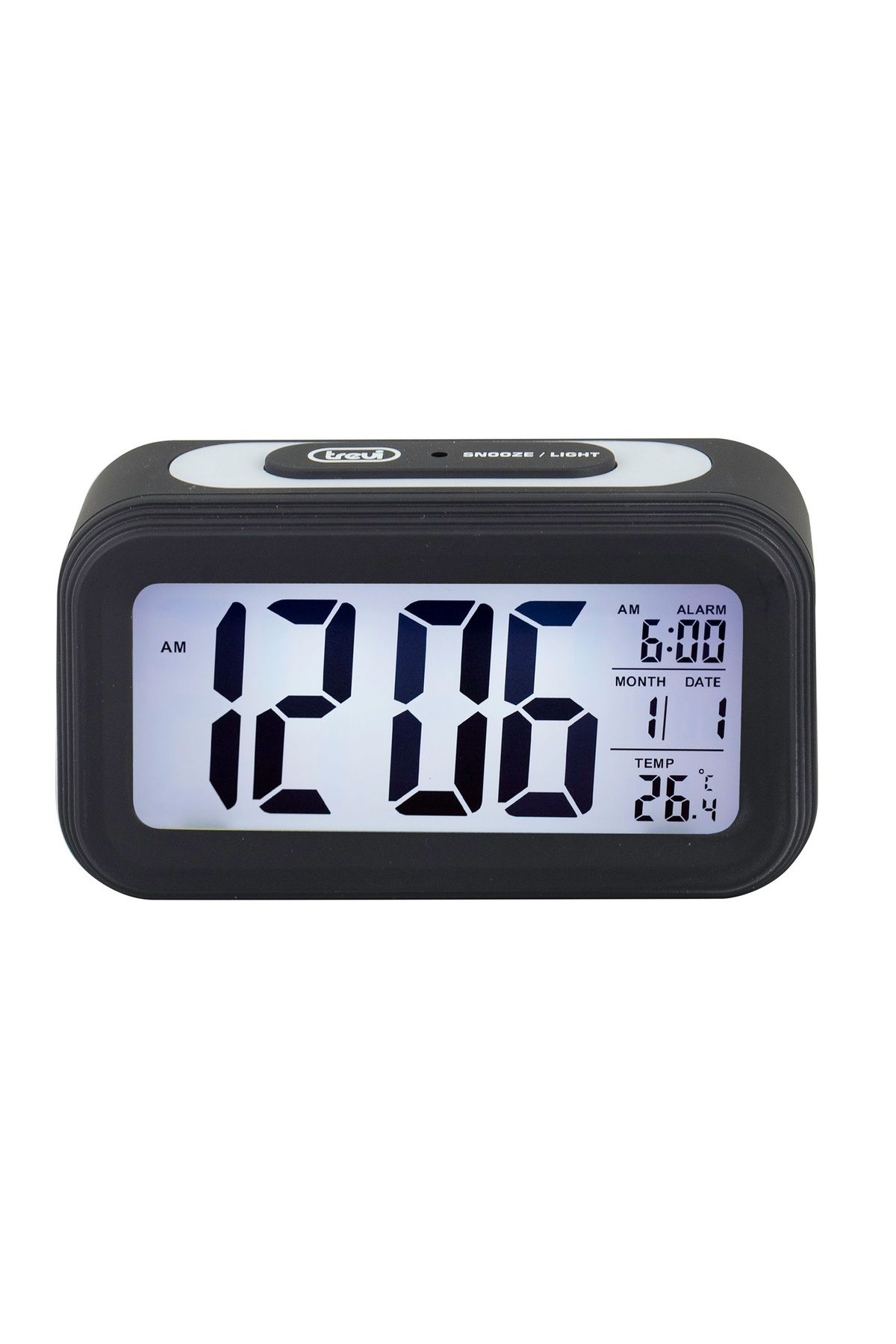 Trevi-Digital room clock 0SL306800 132 mm screen, with thermometer display, date and alarm function 2
