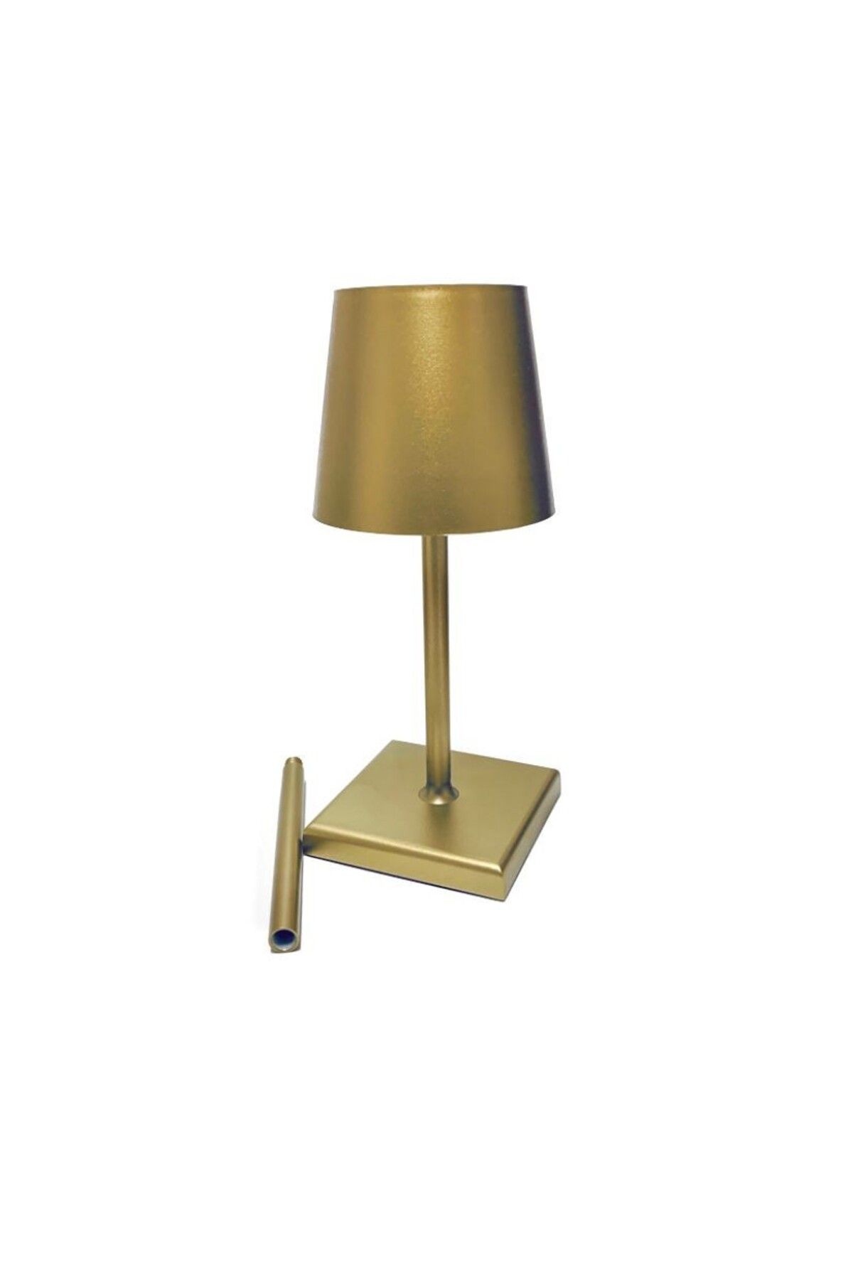 Tescomak-Rechargeable touch LED table lamp with gold telescopic rod 4