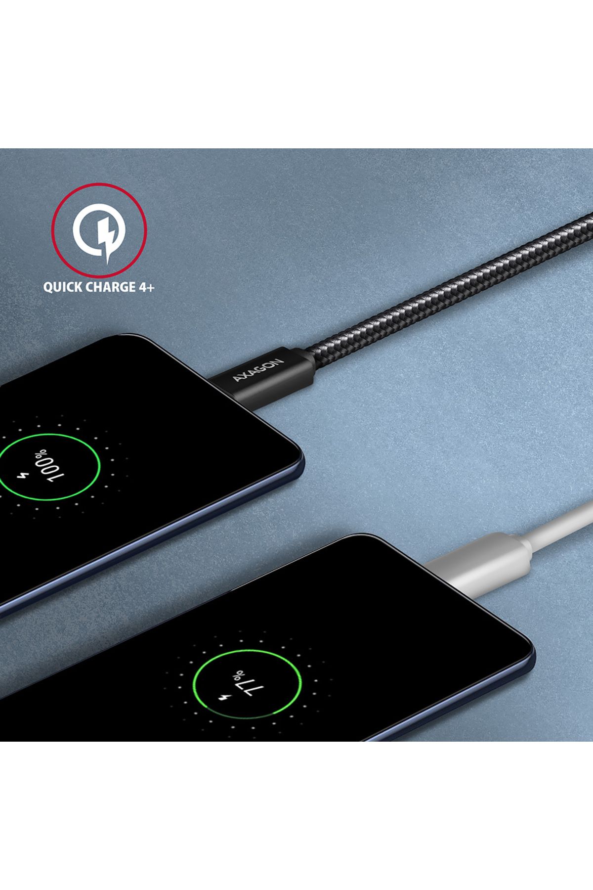 Axagon-Data and charging USB 2.0 cable, 1.5 m | BUCM32-CM15AB | USB-C to USB-C 5
