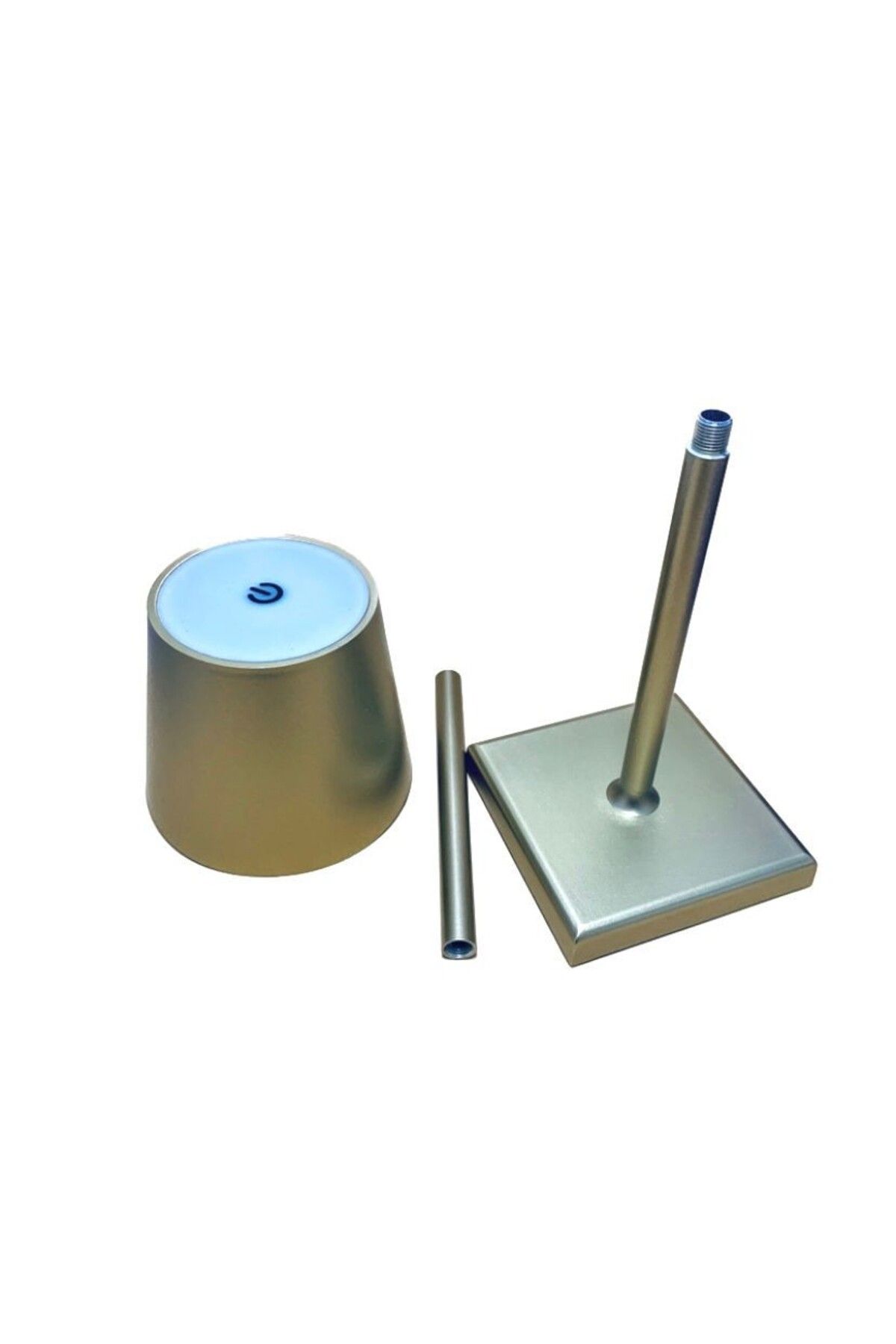 Tescomak-Rechargeable touch LED table lamp with gold telescopic rod 7