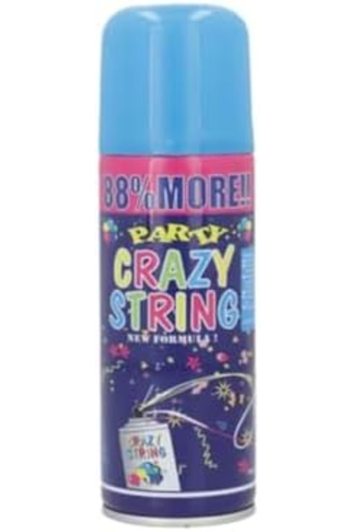 Yuwell-YU WELL Party Crazy String Spray Fun Party Streamer Spray 350ml each Spray Multicolor (6 Pcs) 2